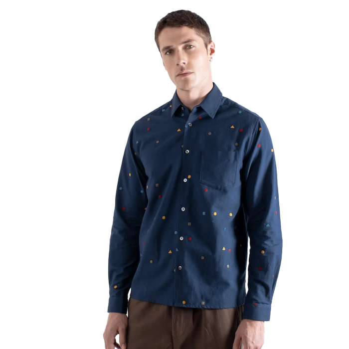 Far Afield Shapes Navy Shirt