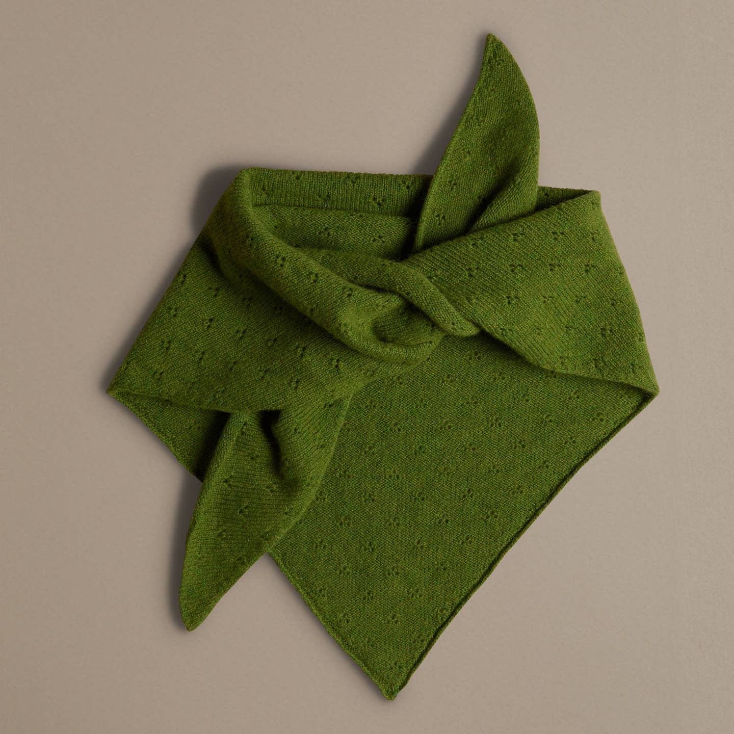 Rove Knitwear Matcha Pointelle Neckerchief