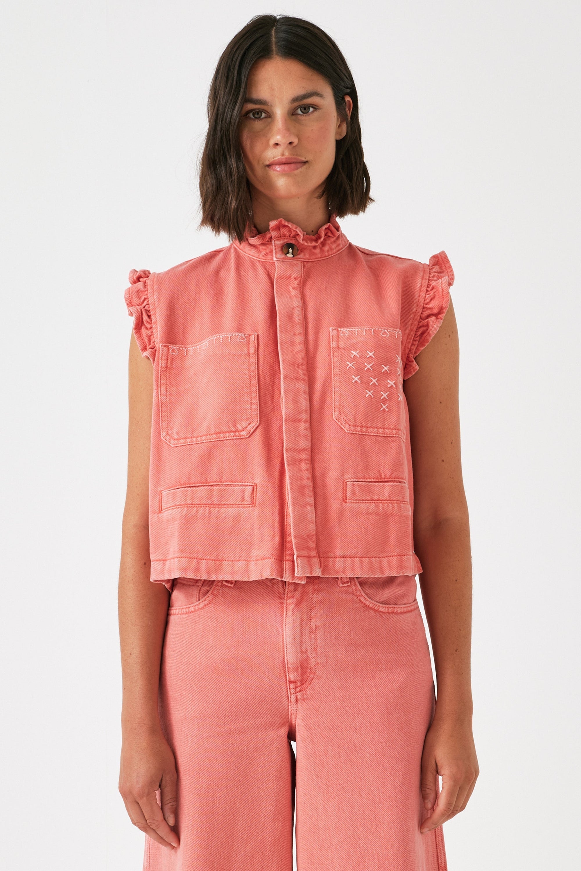 Seventy & Mochi DearPablo Mineral Red Waistcoat