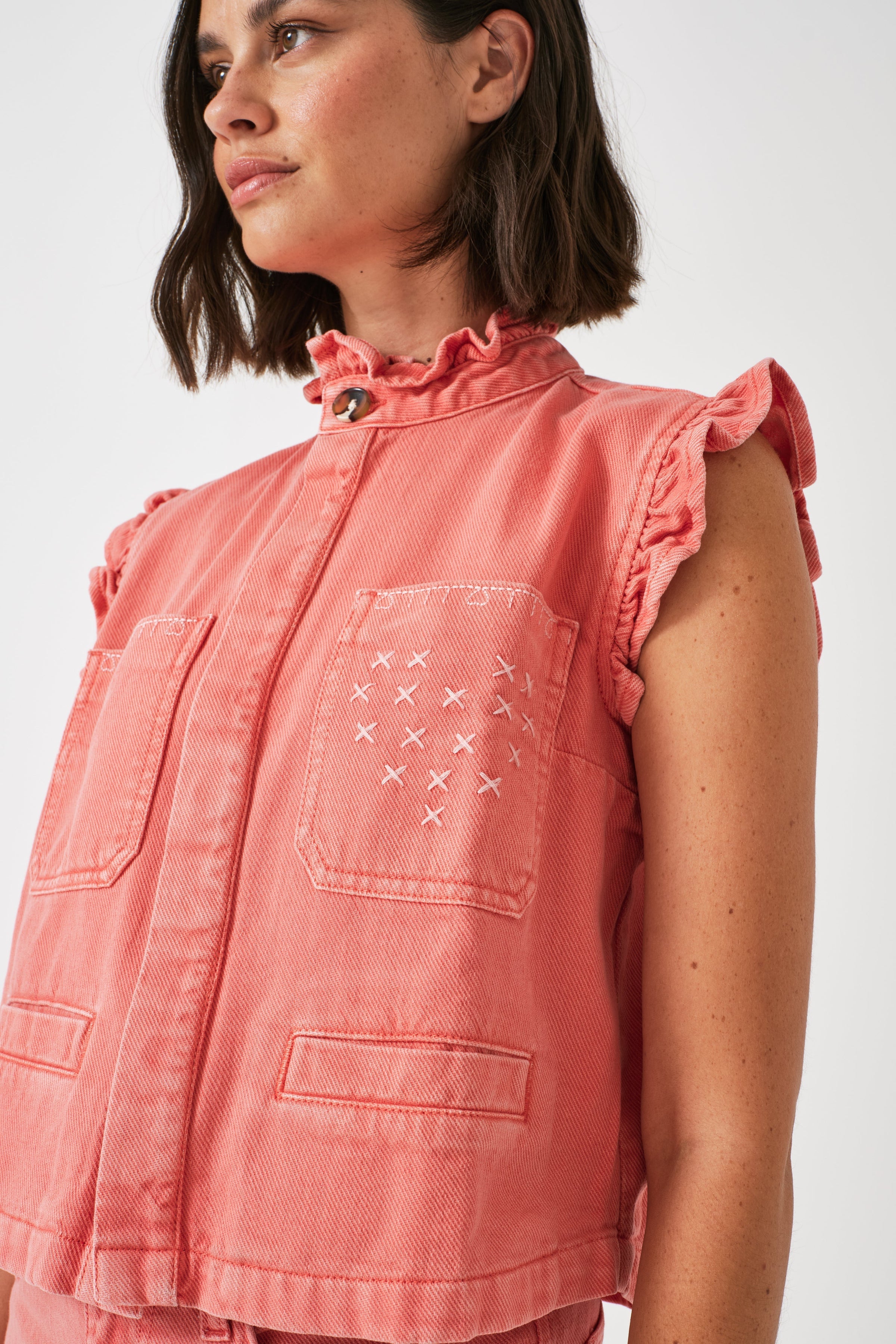 Seventy & Mochi DearPablo Mineral Red Waistcoat
