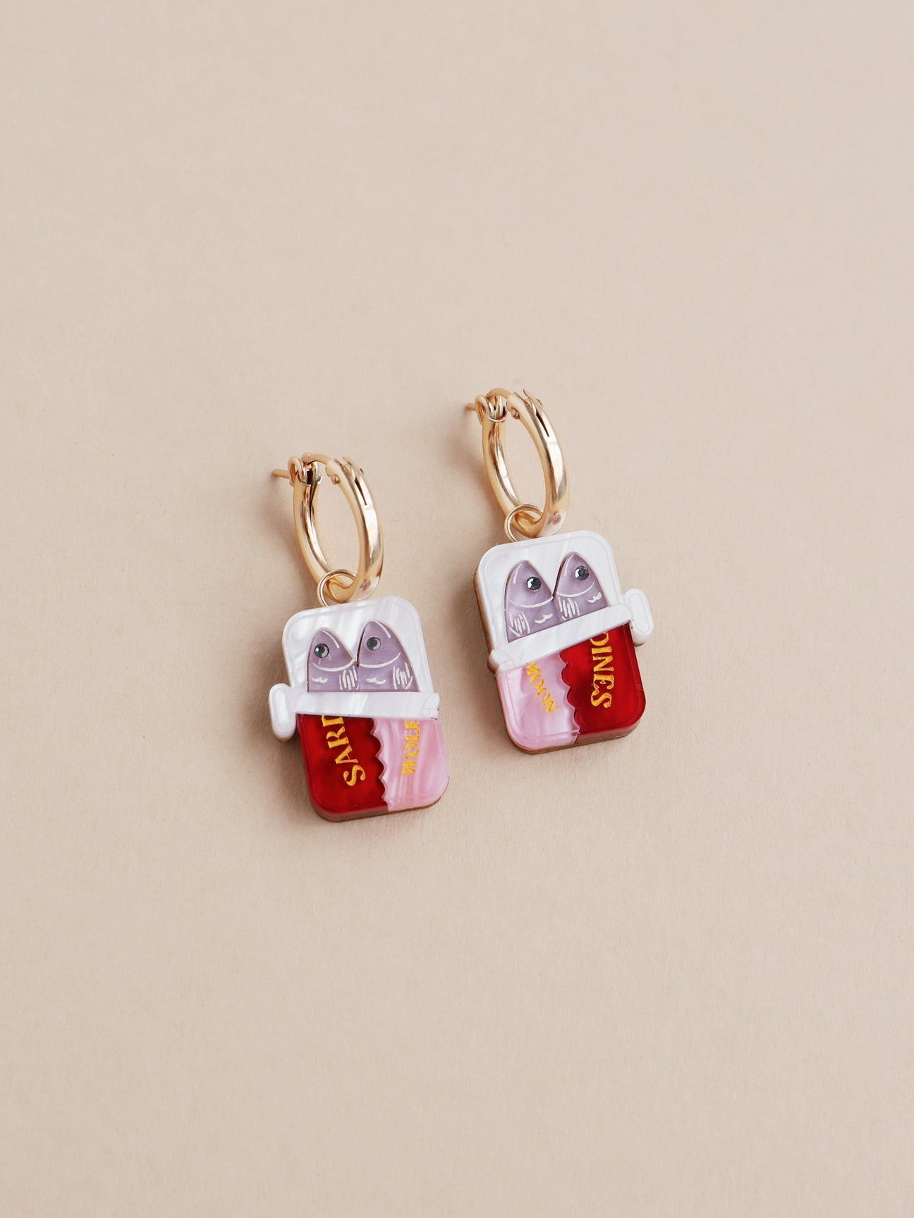 Wolf & Moon Sardine Hoop Earrings
