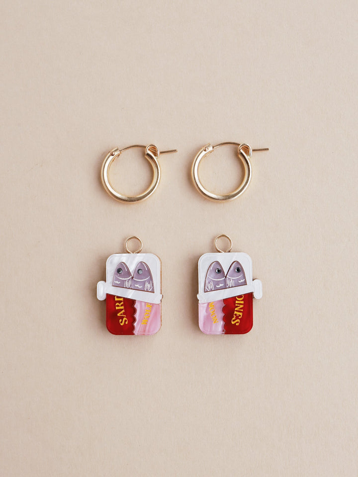Wolf & Moon Sardine Hoop Earrings