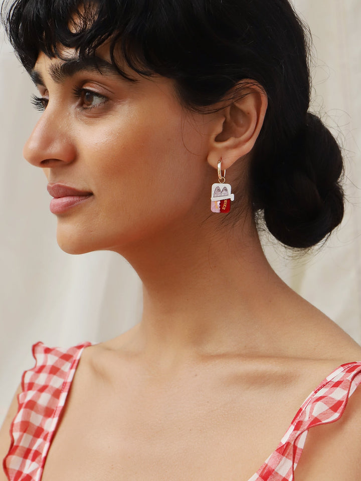 Wolf & Moon Sardine Hoop Earrings
