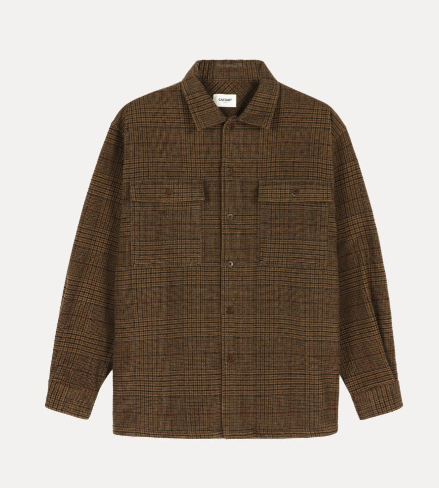 Castart Imperta Brown Check Overshirt