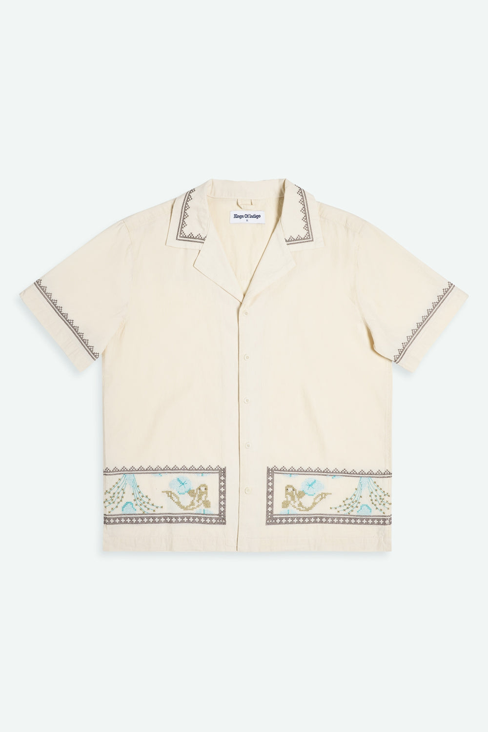 Kings Of Indigo Arkin Ecru Koi Pond Shirt