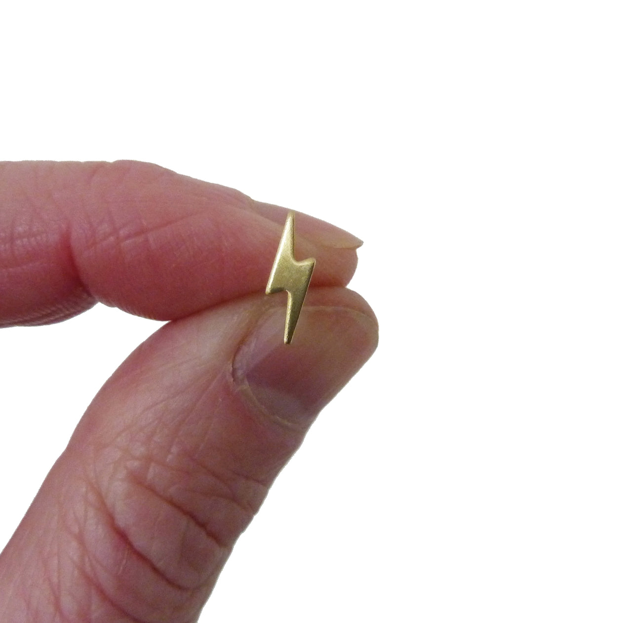 Custom Made Lightning Bolt Stud Earrings