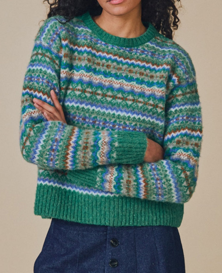 Sideline Poppy Green Mix Jumper