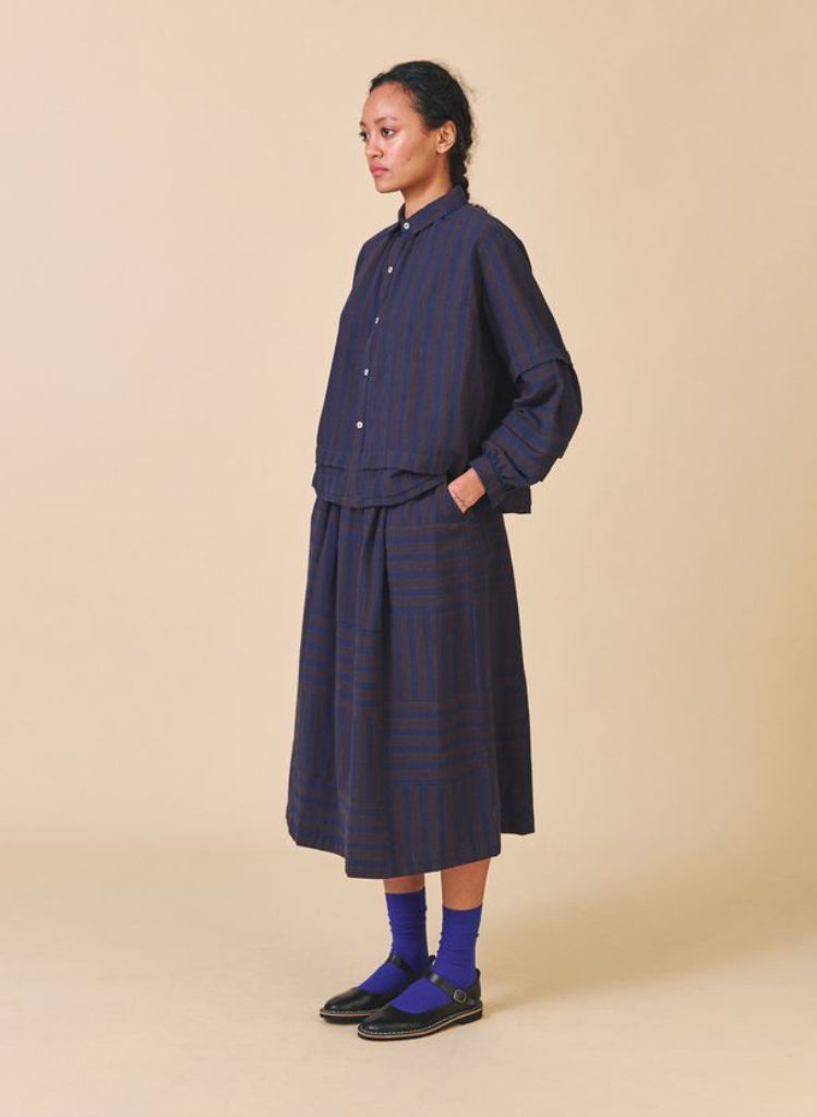 Sideline Sky Stripe Skirt