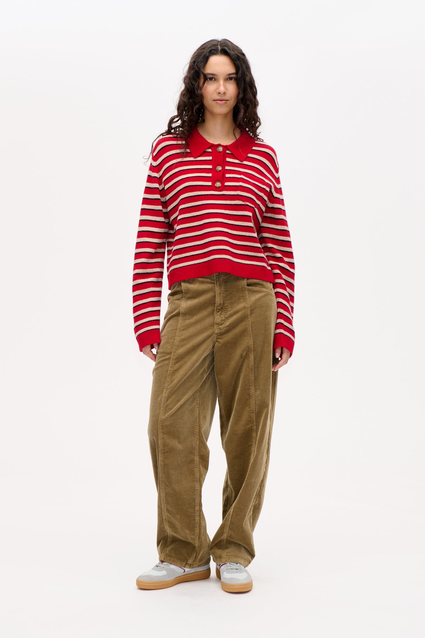 Baum Und Pferdgarten Cori Crimson Red Stripe Jumper