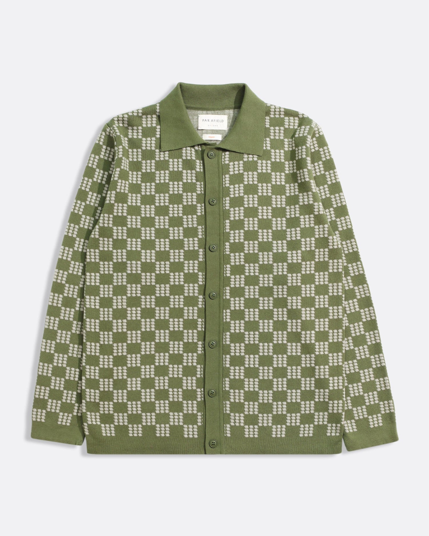 Far Afield Zigger Green Criss Cross Cardigan