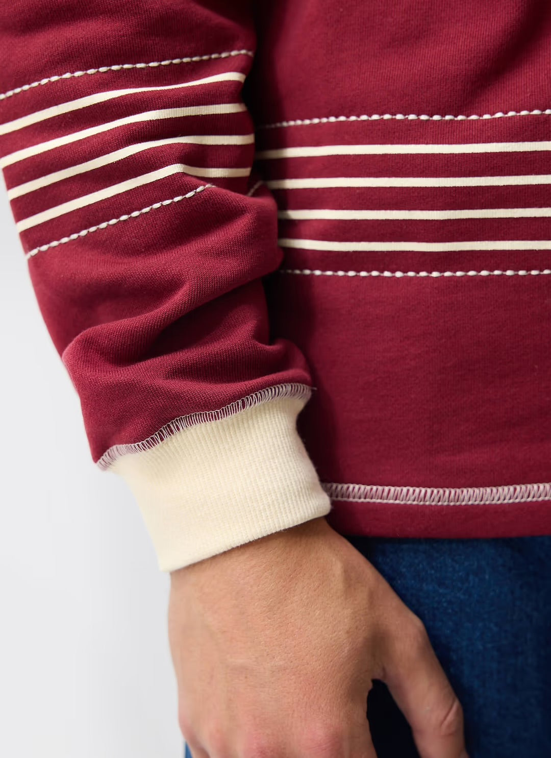 Percival Editor Burgundy Rugby Top