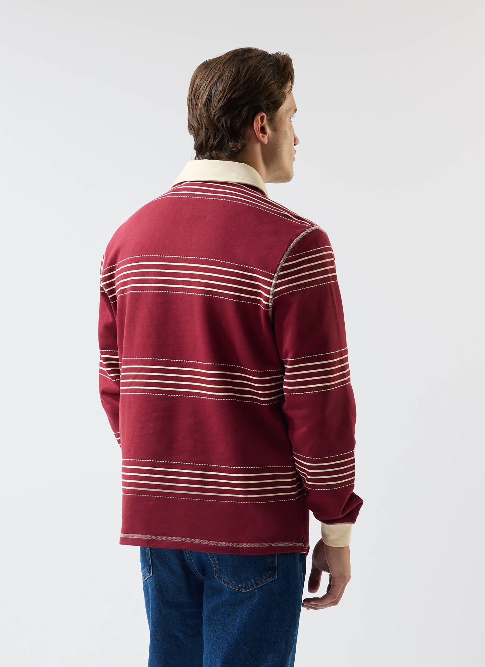 Percival Editor Burgundy Rugby Top