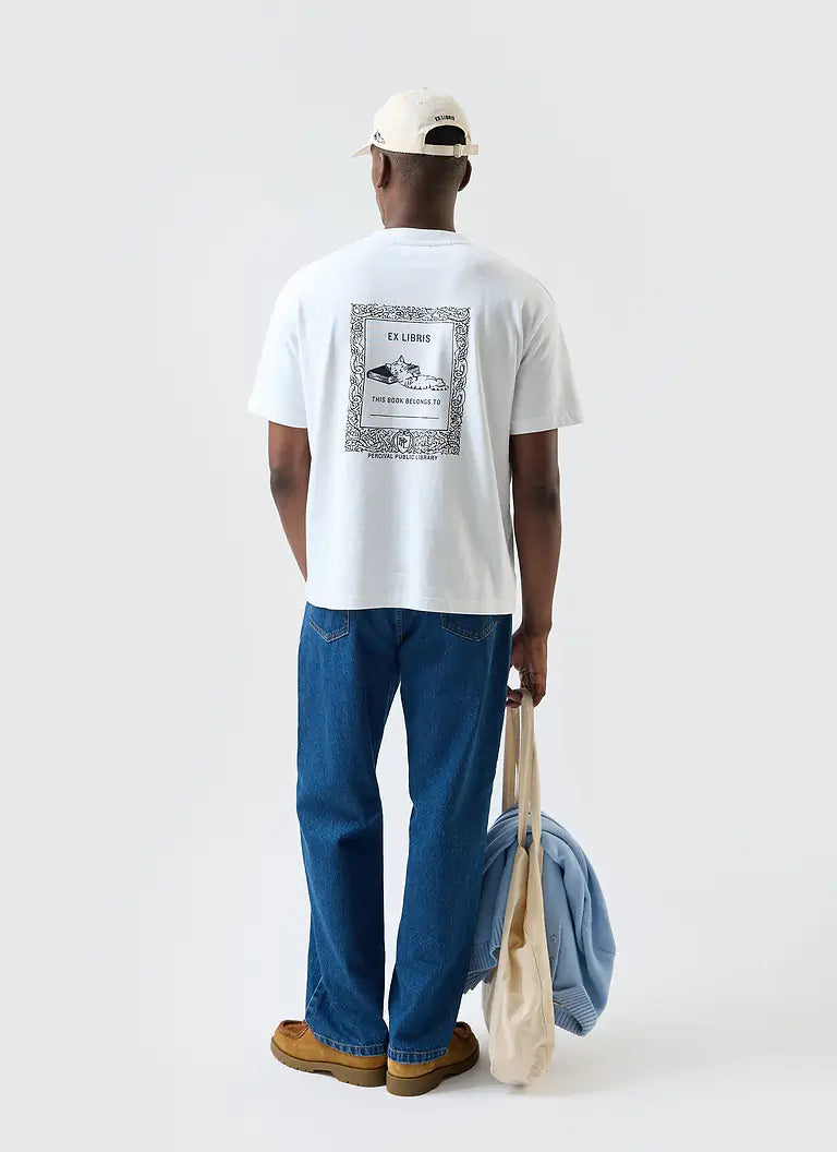Percival Ex Libris Oversized White T-shirt