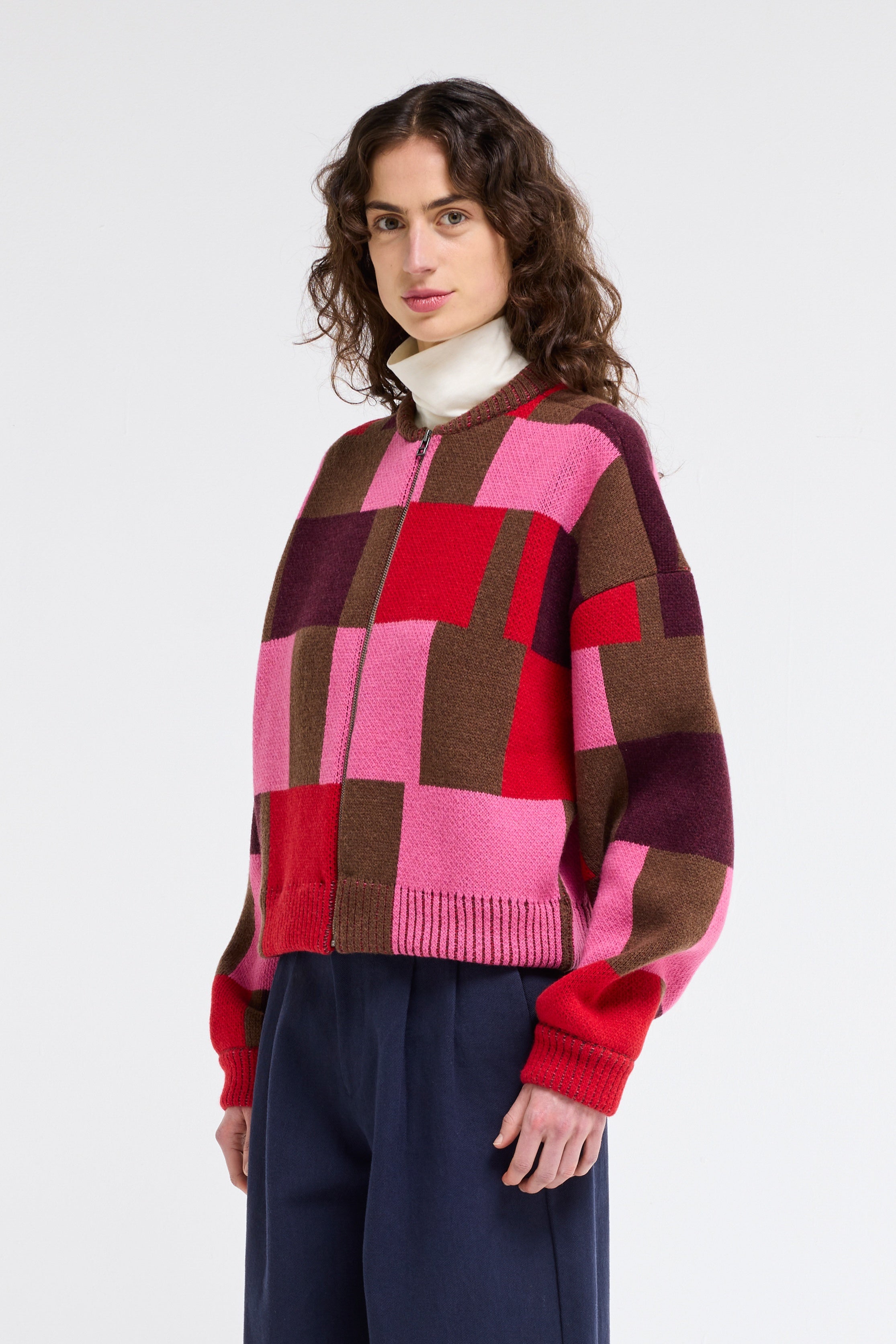 Our Sister Kent Pink Knit Jacket