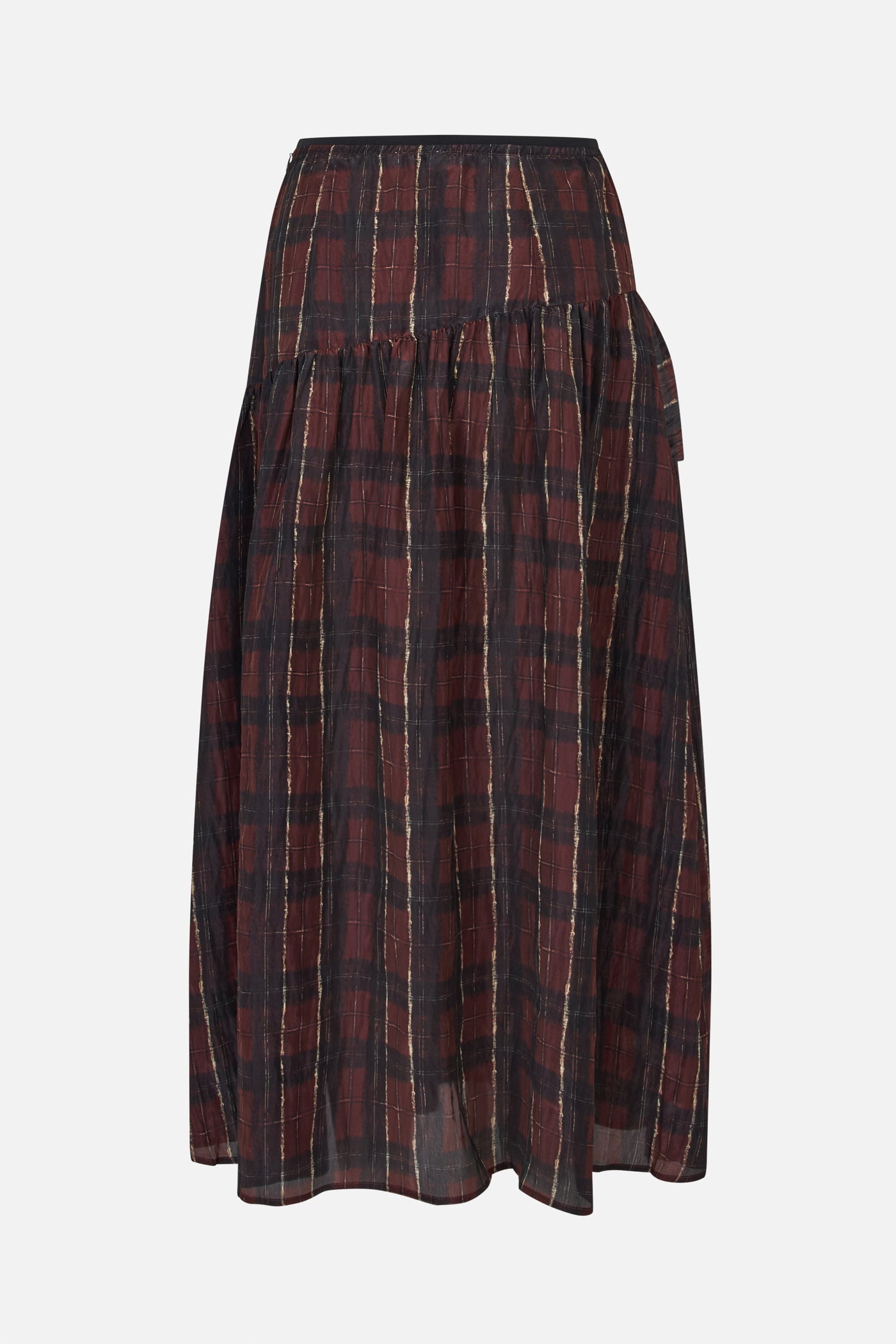 Baum Und Pferdgarten Sabela Dark Red Check Skirt