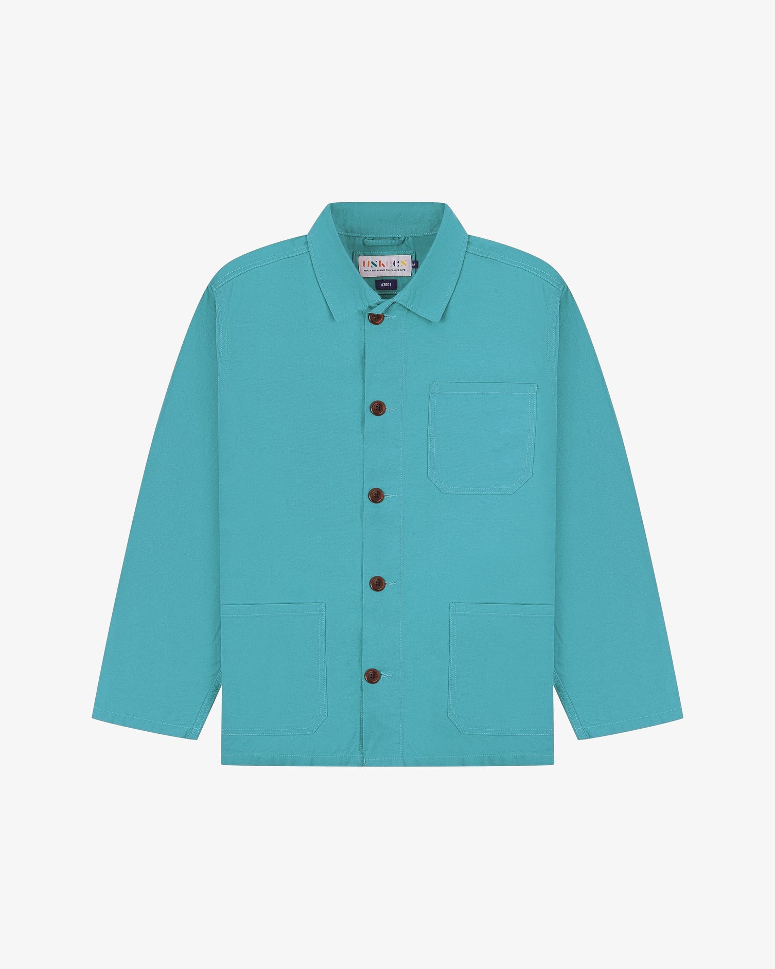 Uskees #3001 Aqua Cotton Overshirt