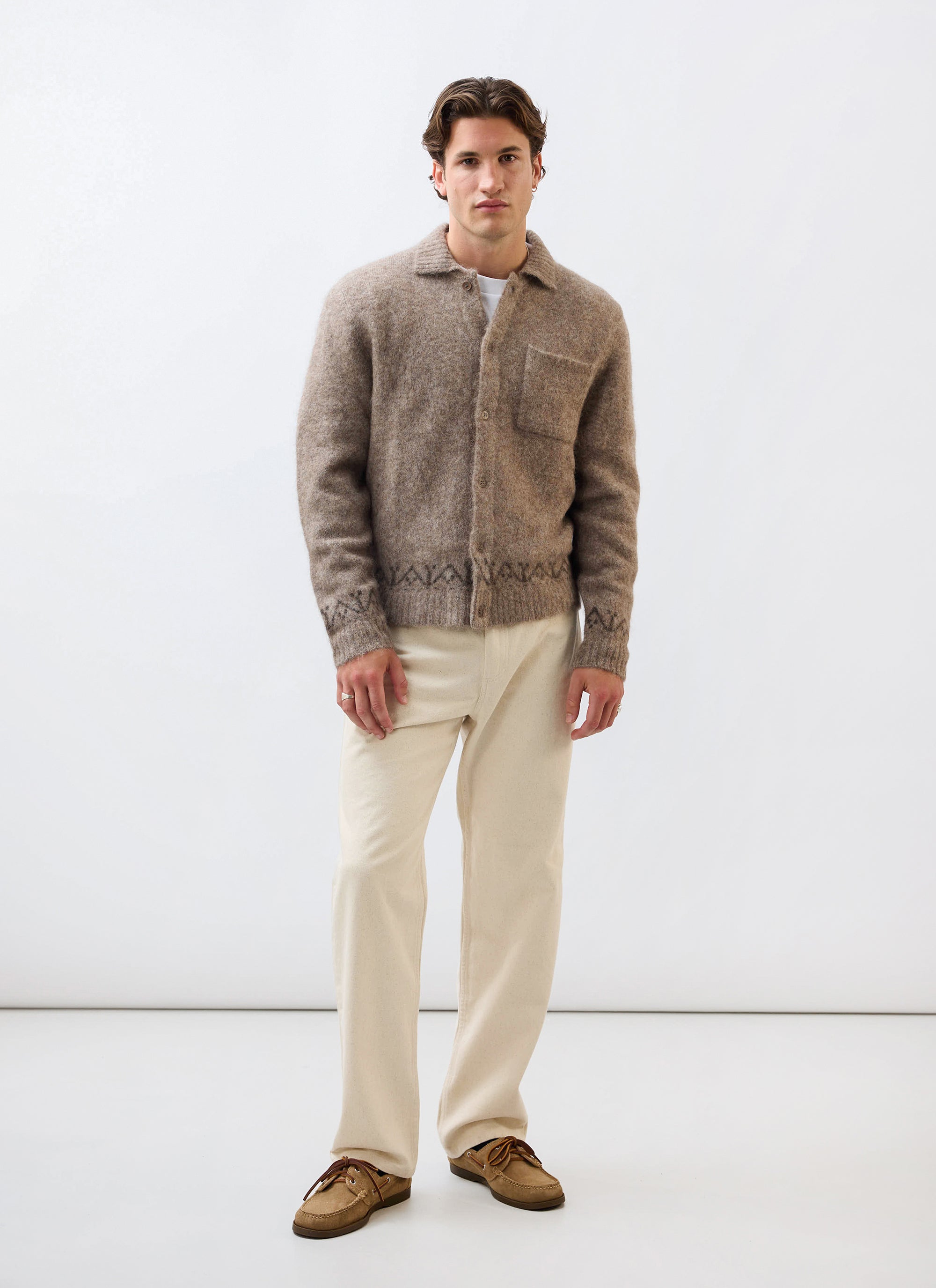 Percival Novel Oak Brown Cardigan
