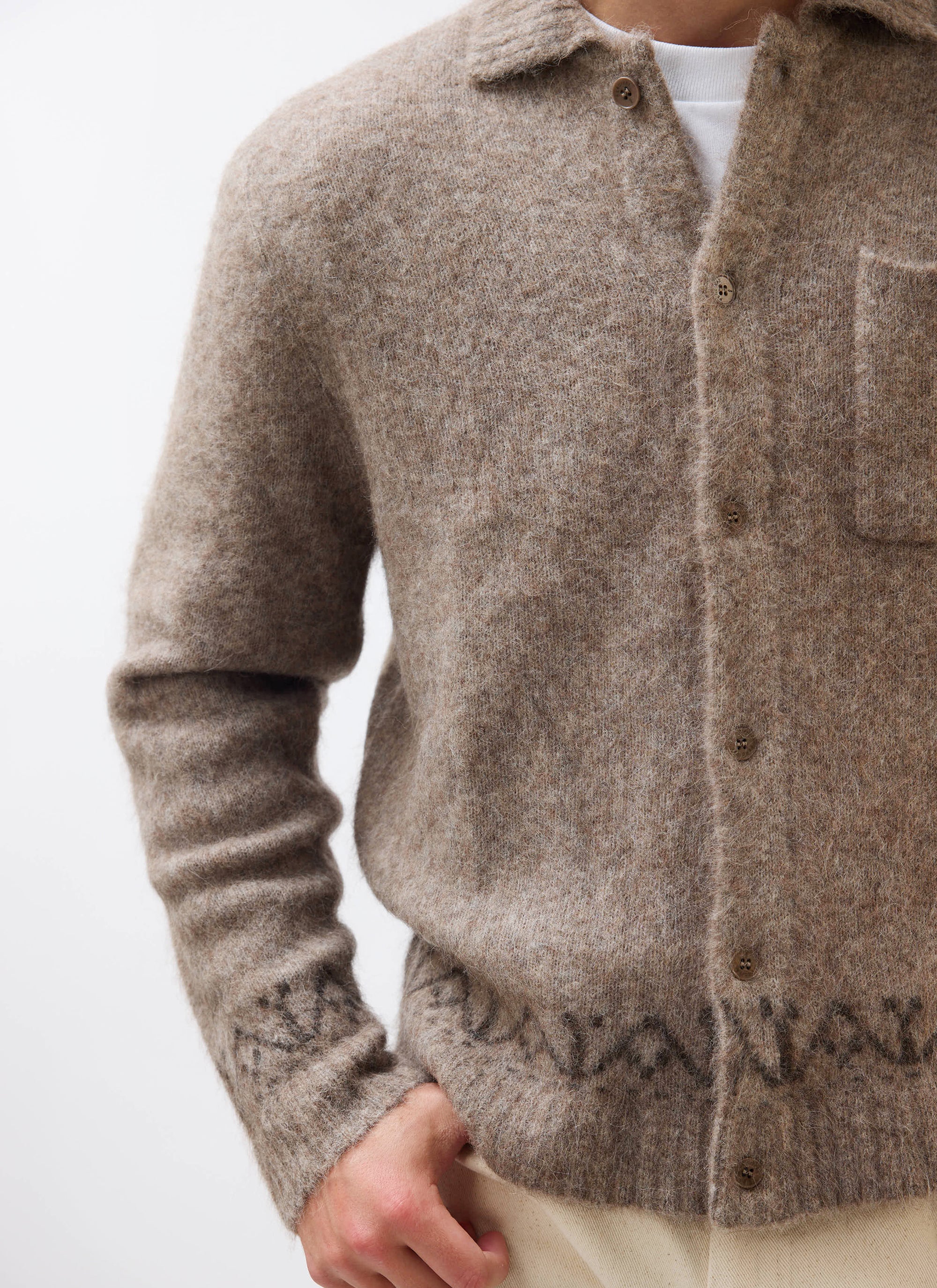 Percival Novel Oak Brown Cardigan