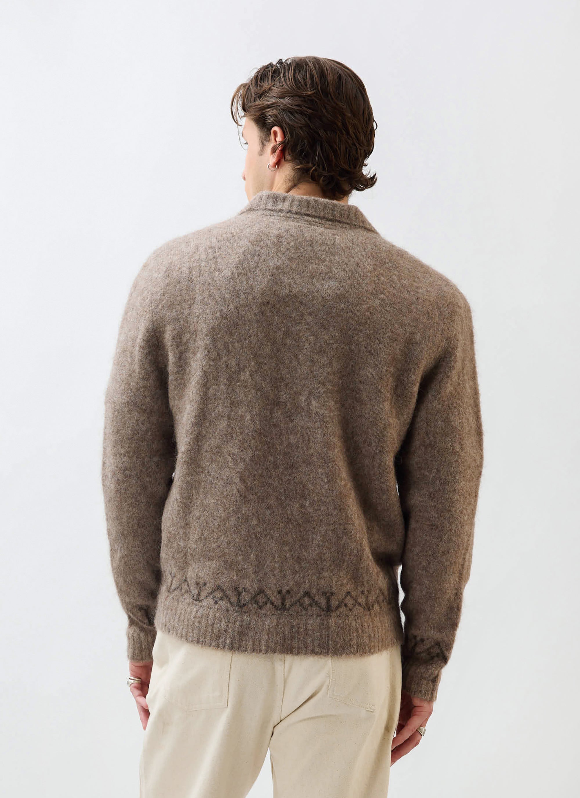 Percival Novel Oak Brown Cardigan