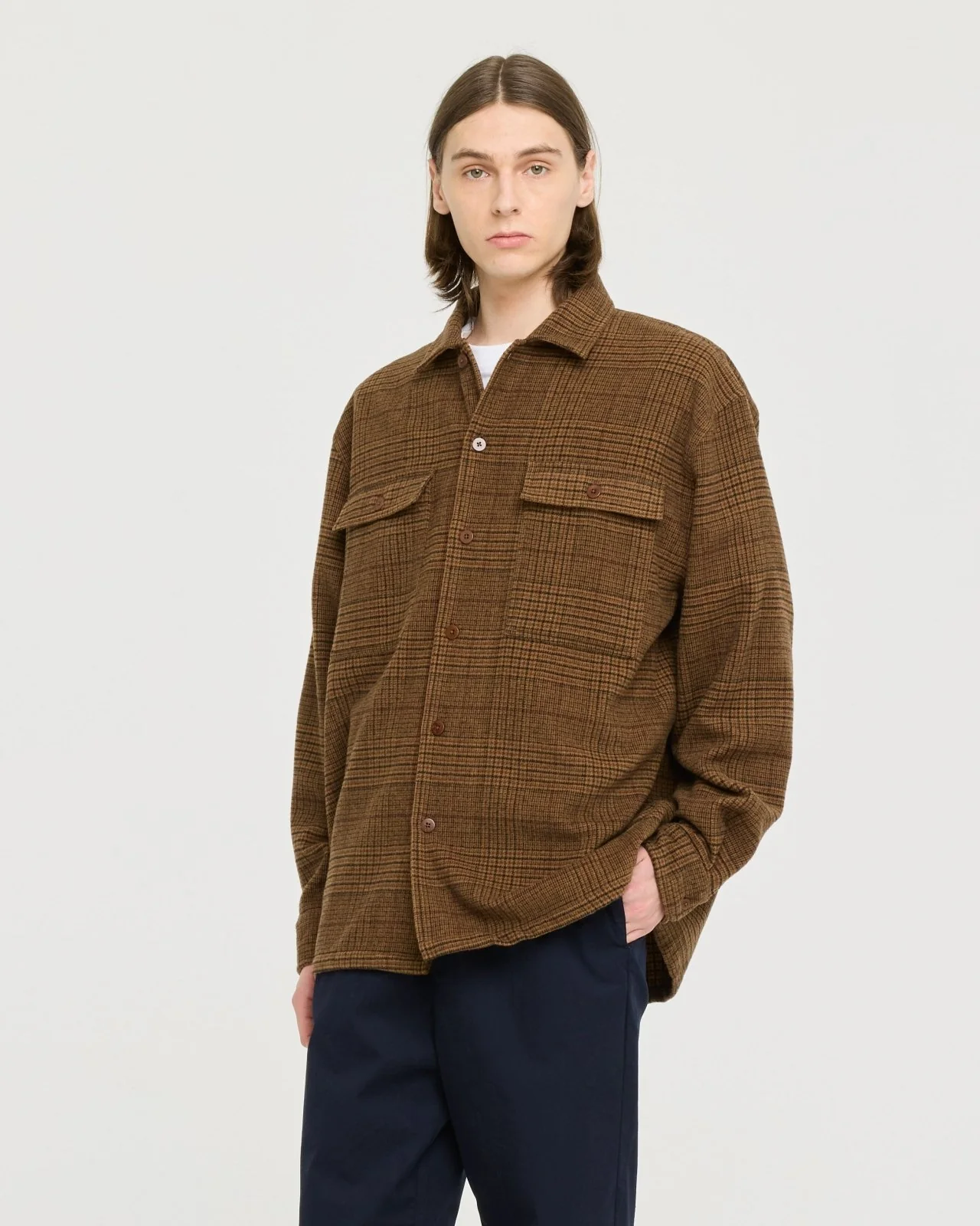 Castart Imperta Brown Check Overshirt