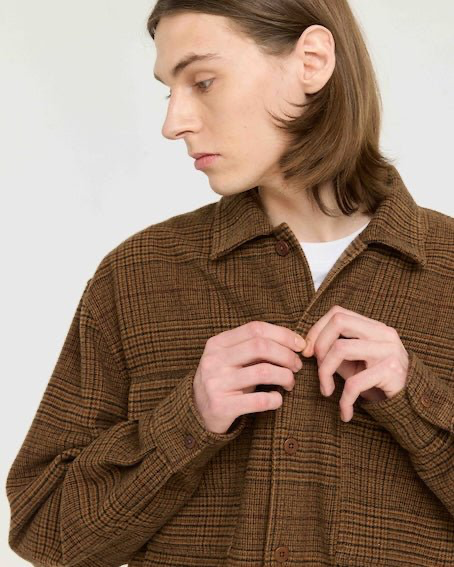 Castart Imperata Brown Overshirt