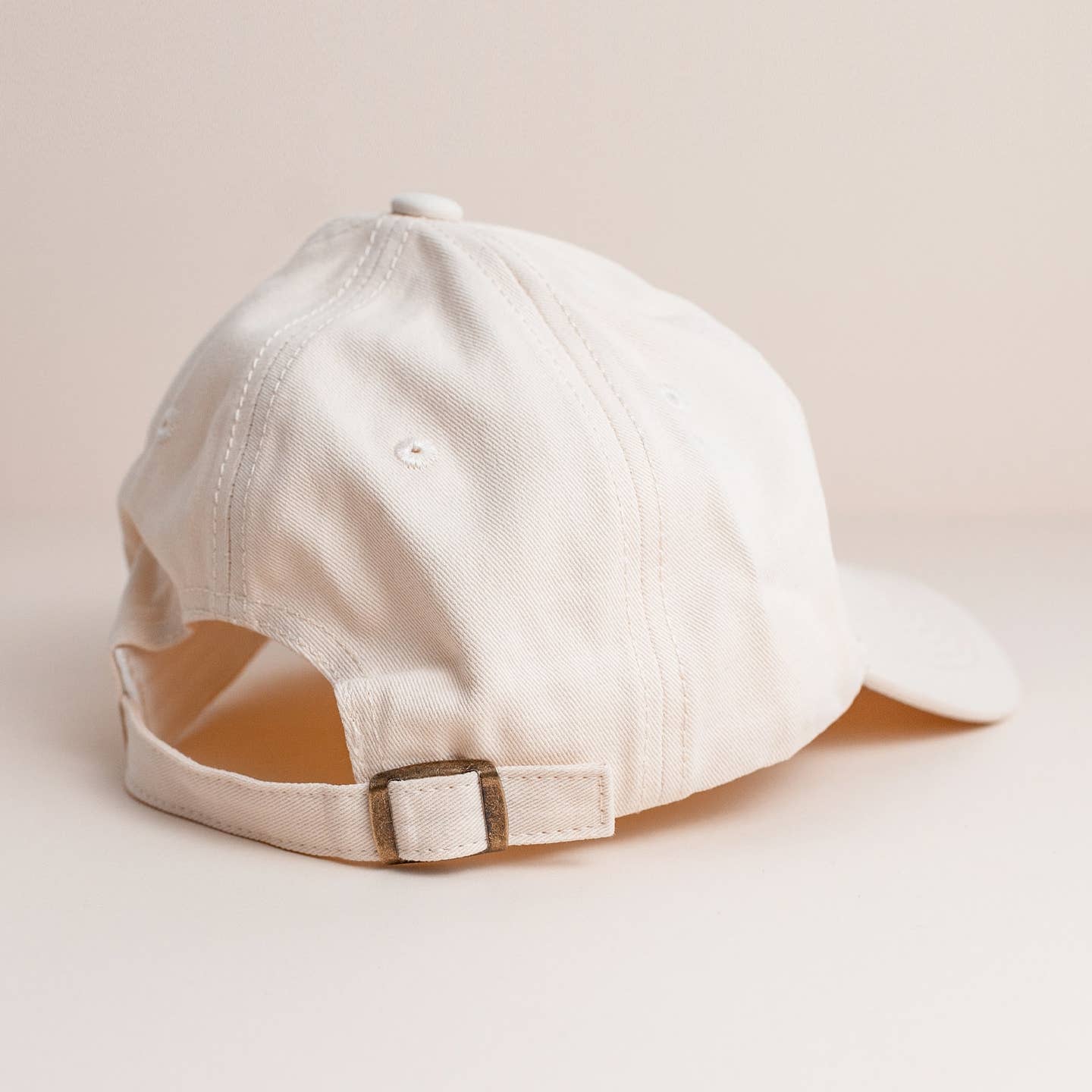 Cai & Jo Palm Ecru Embroidered Cap