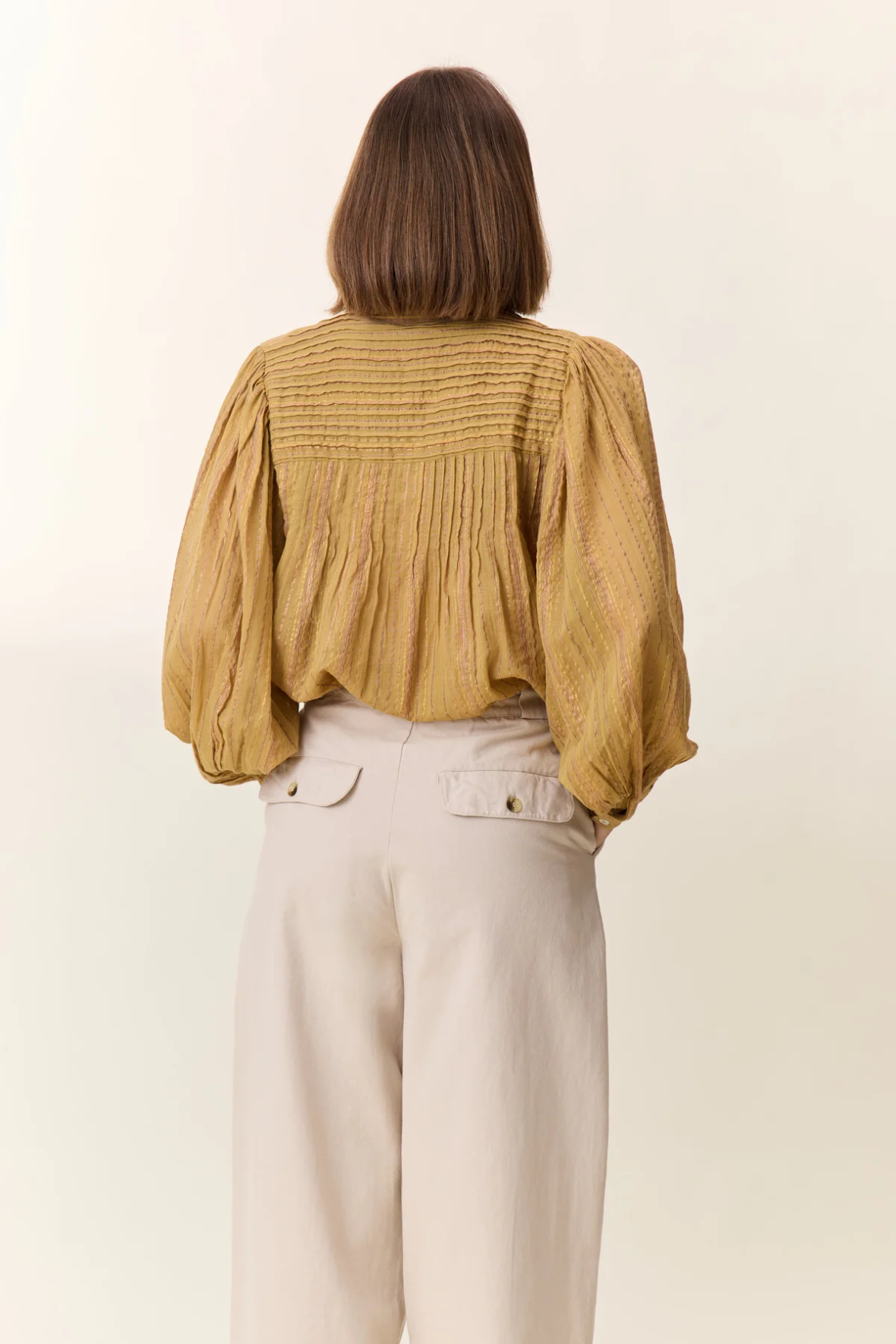 Leon & Harper Charlie Stripe Yellow Blouse