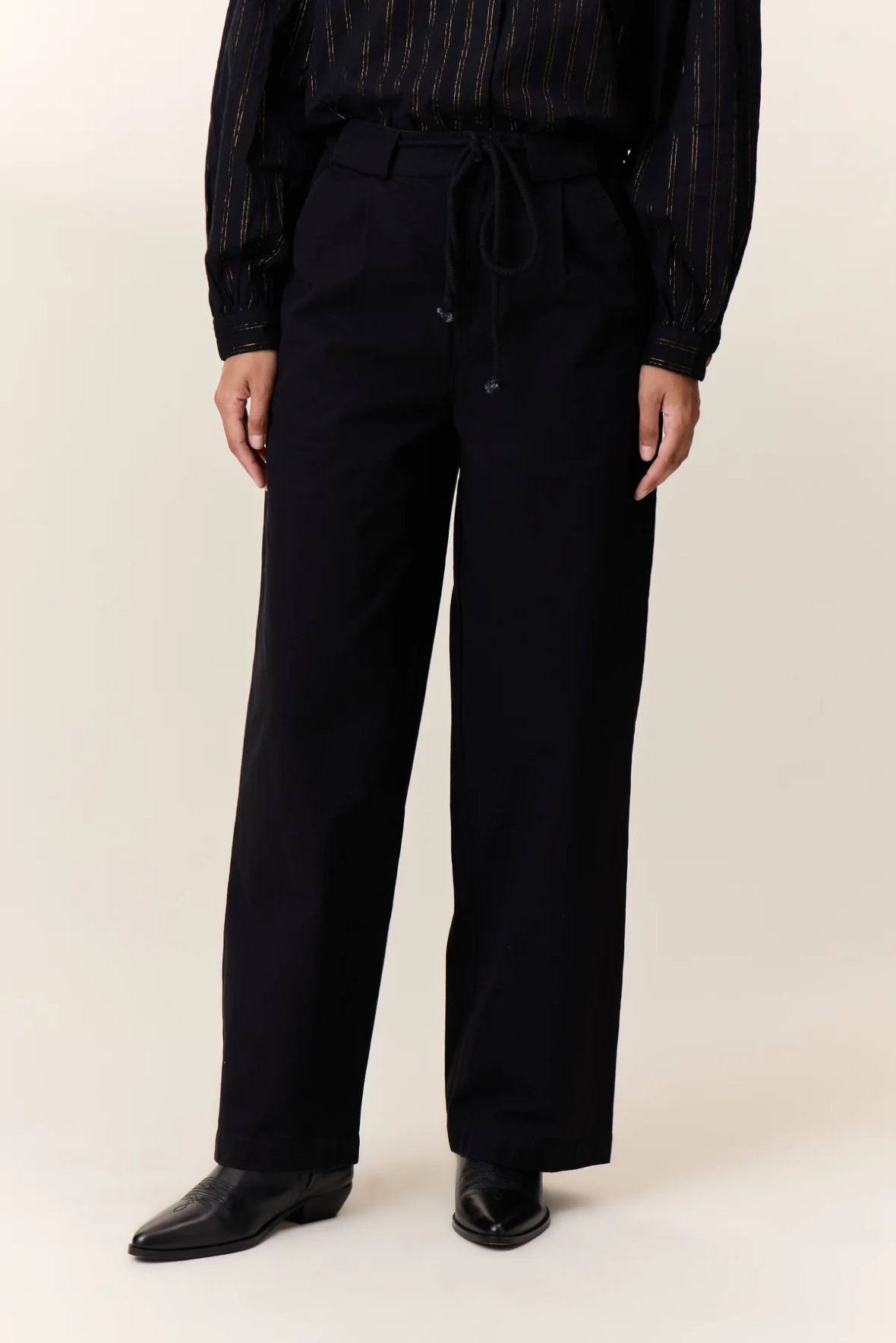 Leon & Harper Parwin Black Trousers