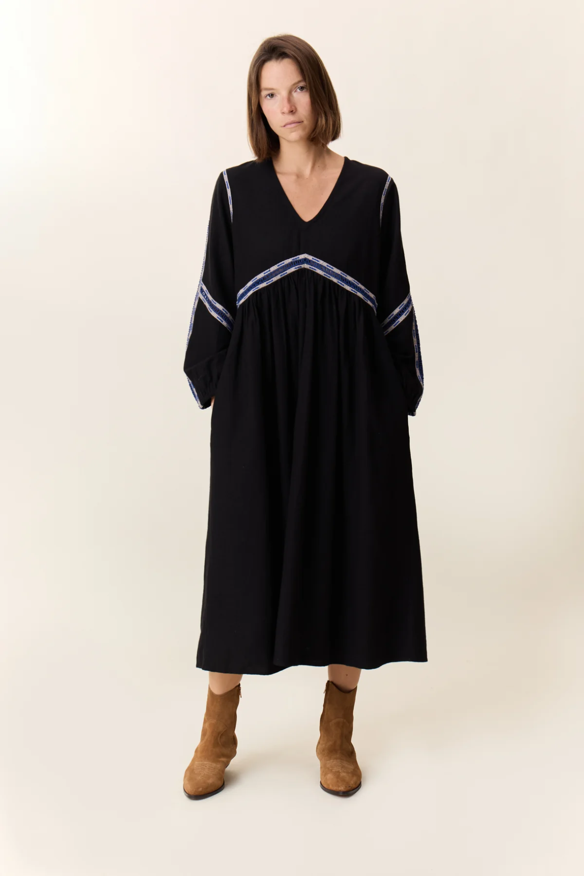 Leon & Harper Reeta Lad Black Dress