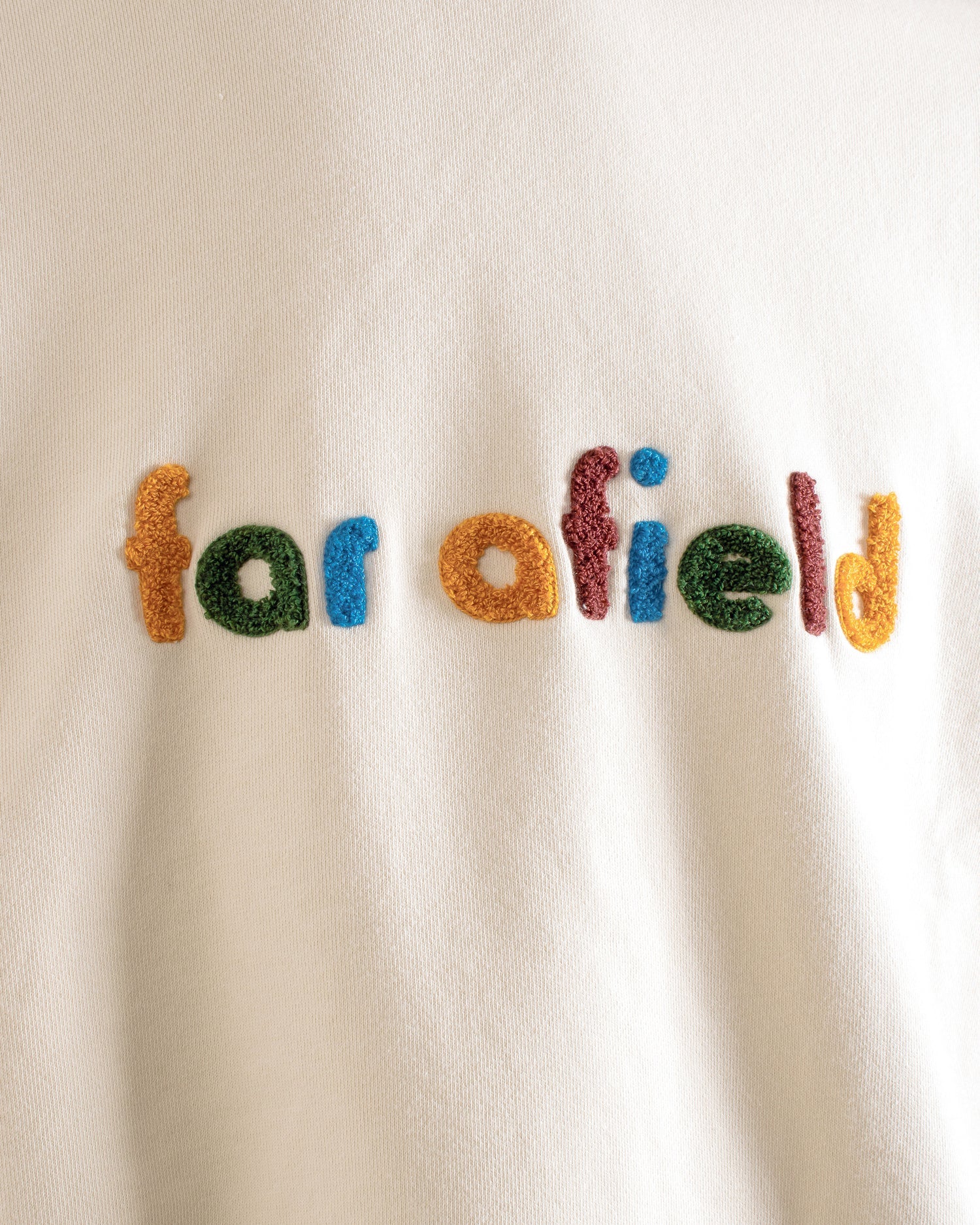 Far Afield Bouclé Logo Stone Sweatshirt
