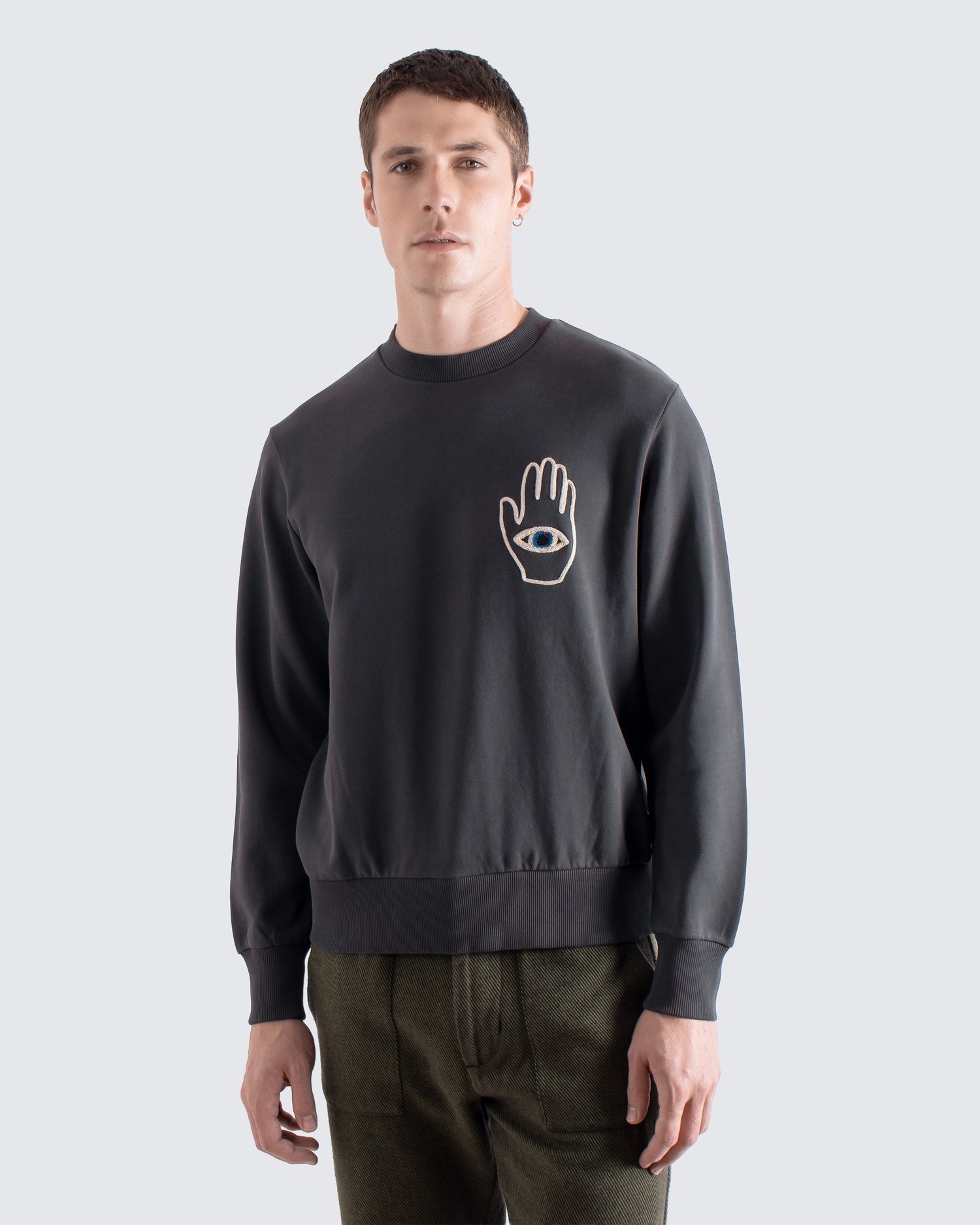Far Afield Hand & Eye Grey Sweatshirt