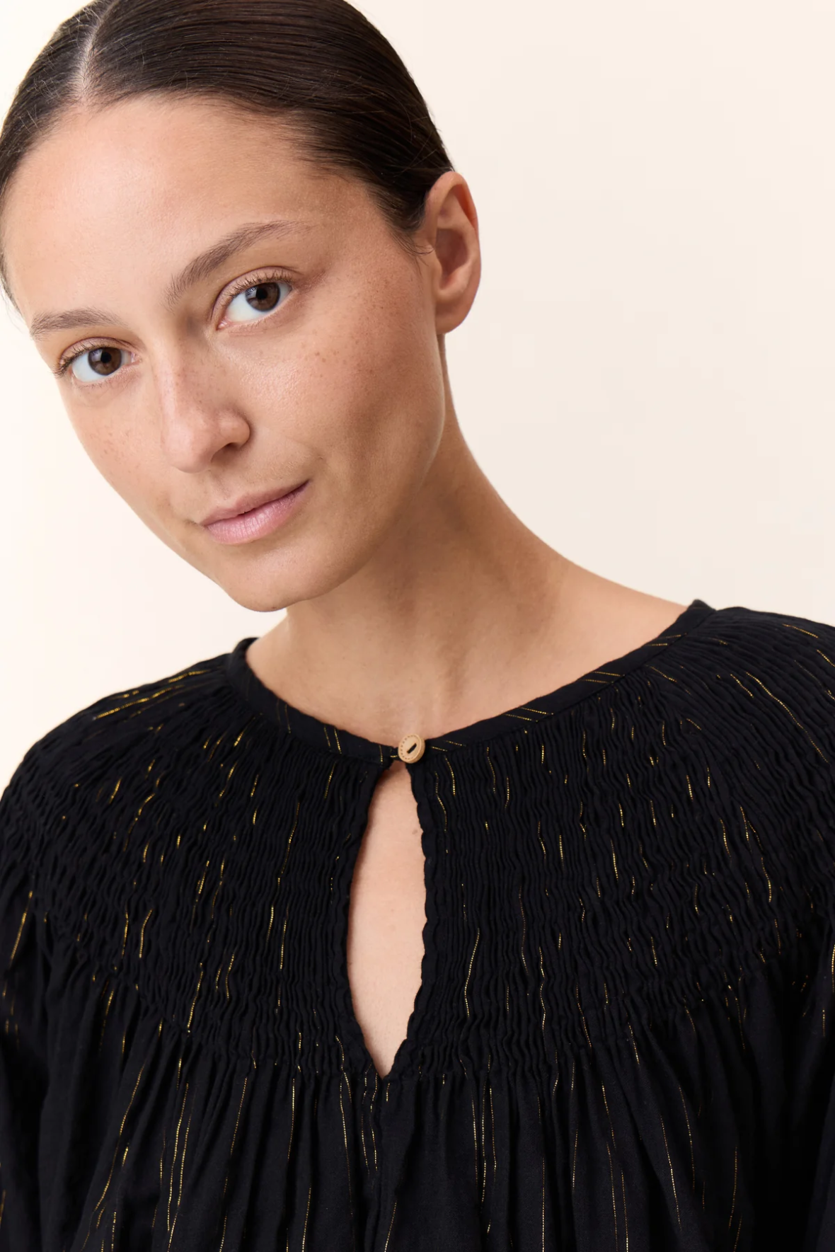 Leon & Harper Choumi Black Stripe Blouse