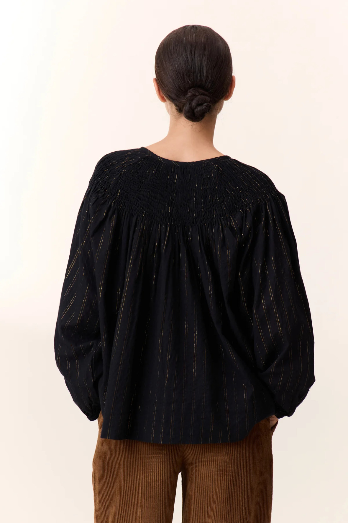 Leon & Harper Choumi Black Stripe Blouse