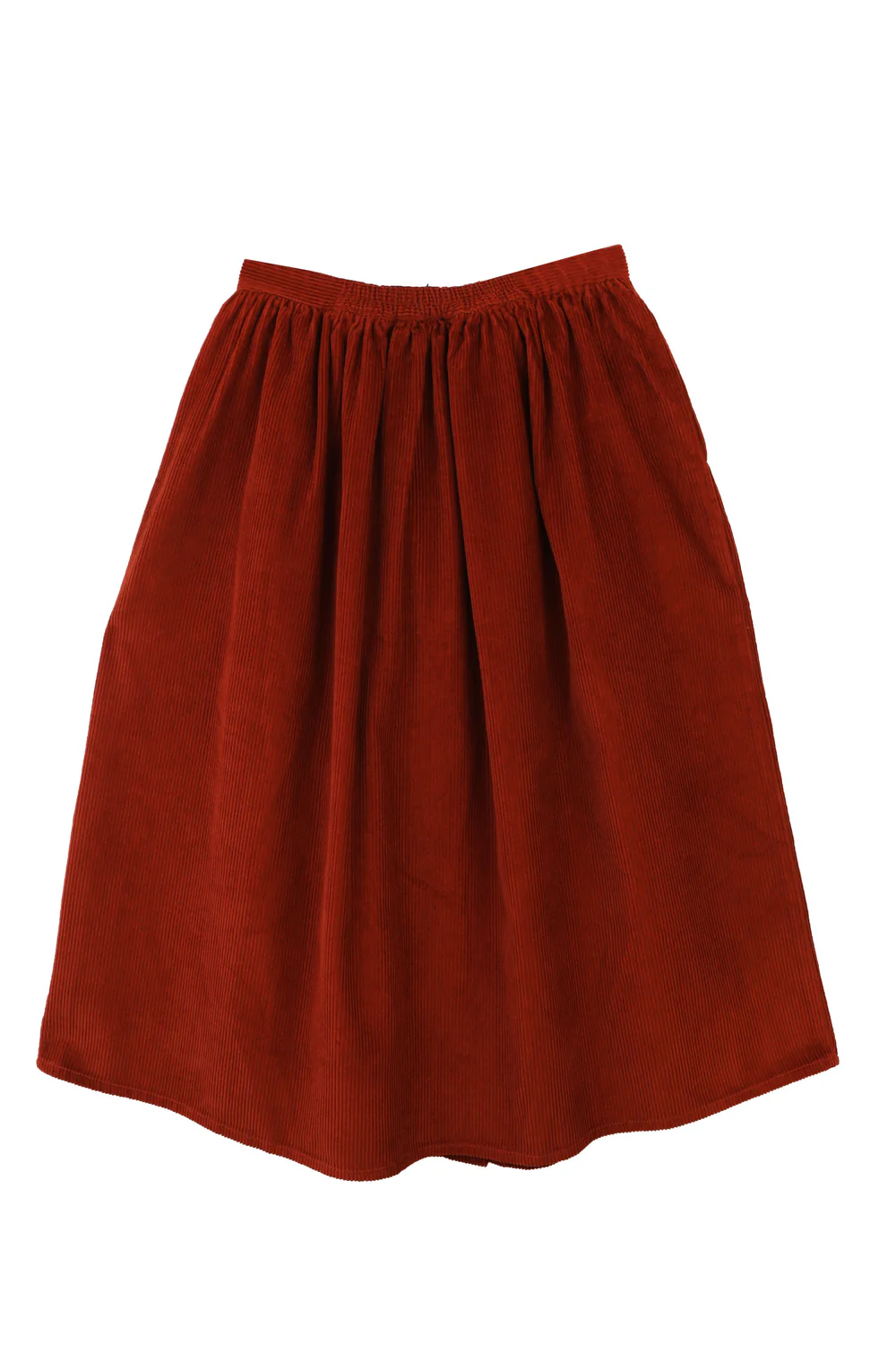 L.F Markey Isaak Rust Midi Skirt