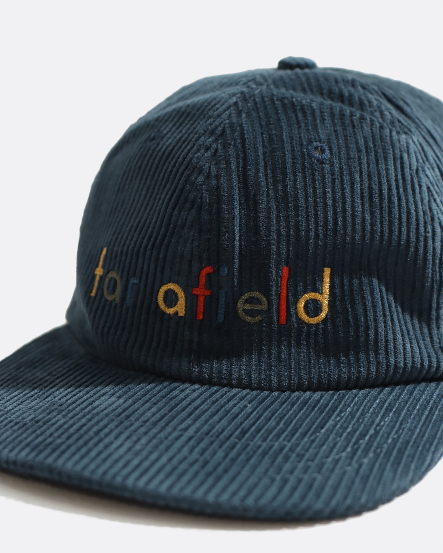 Far Afield Carlos Blue Corduroy Logo Cap