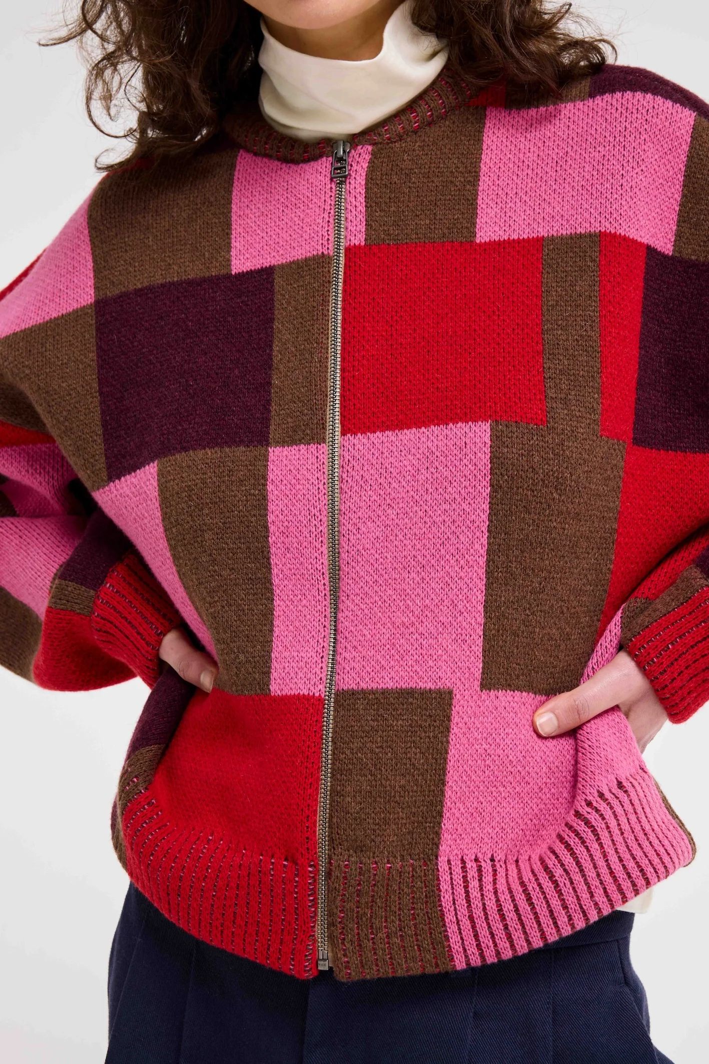 Our Sister Kent Pink Knit Jacket