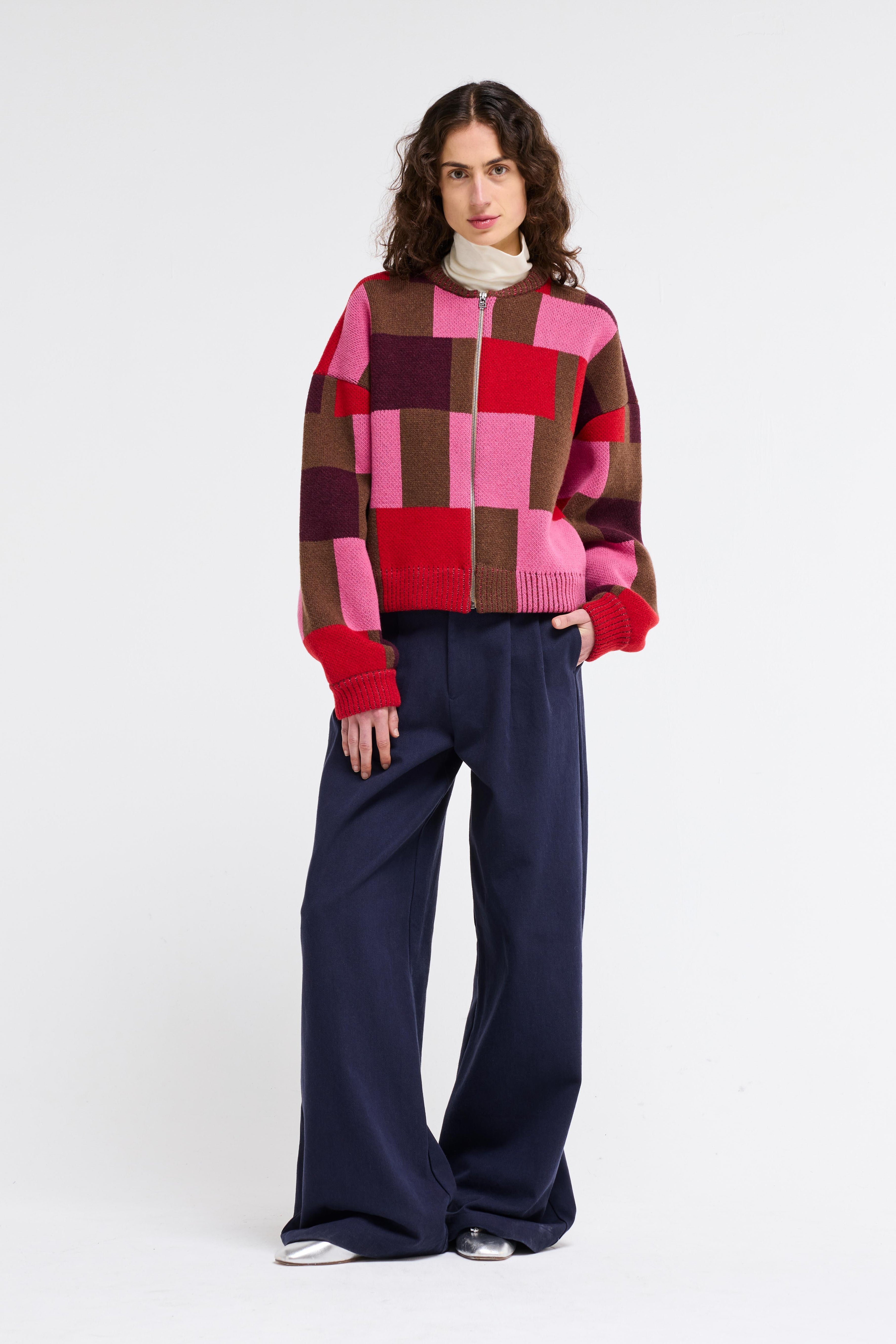 Our Sister Kent Pink Knit Jacket
