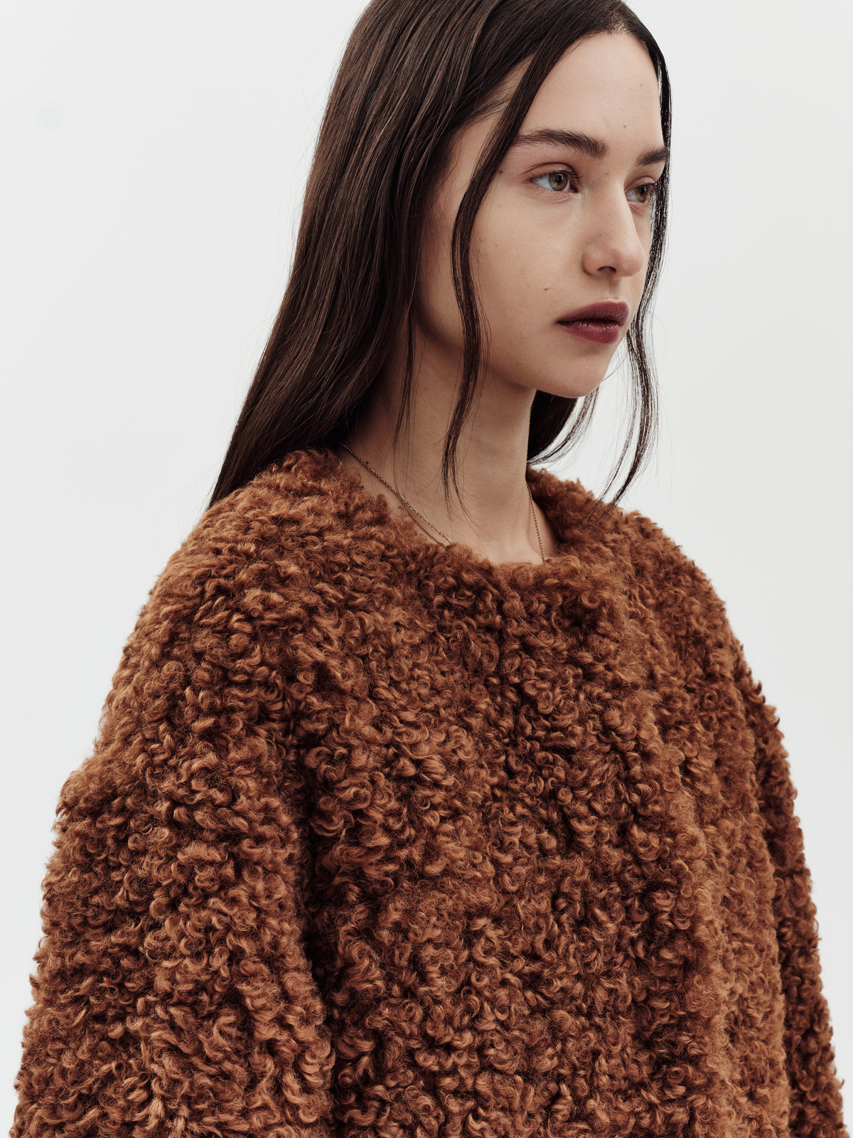 Jakke Arc Brown Faux Borg Coat