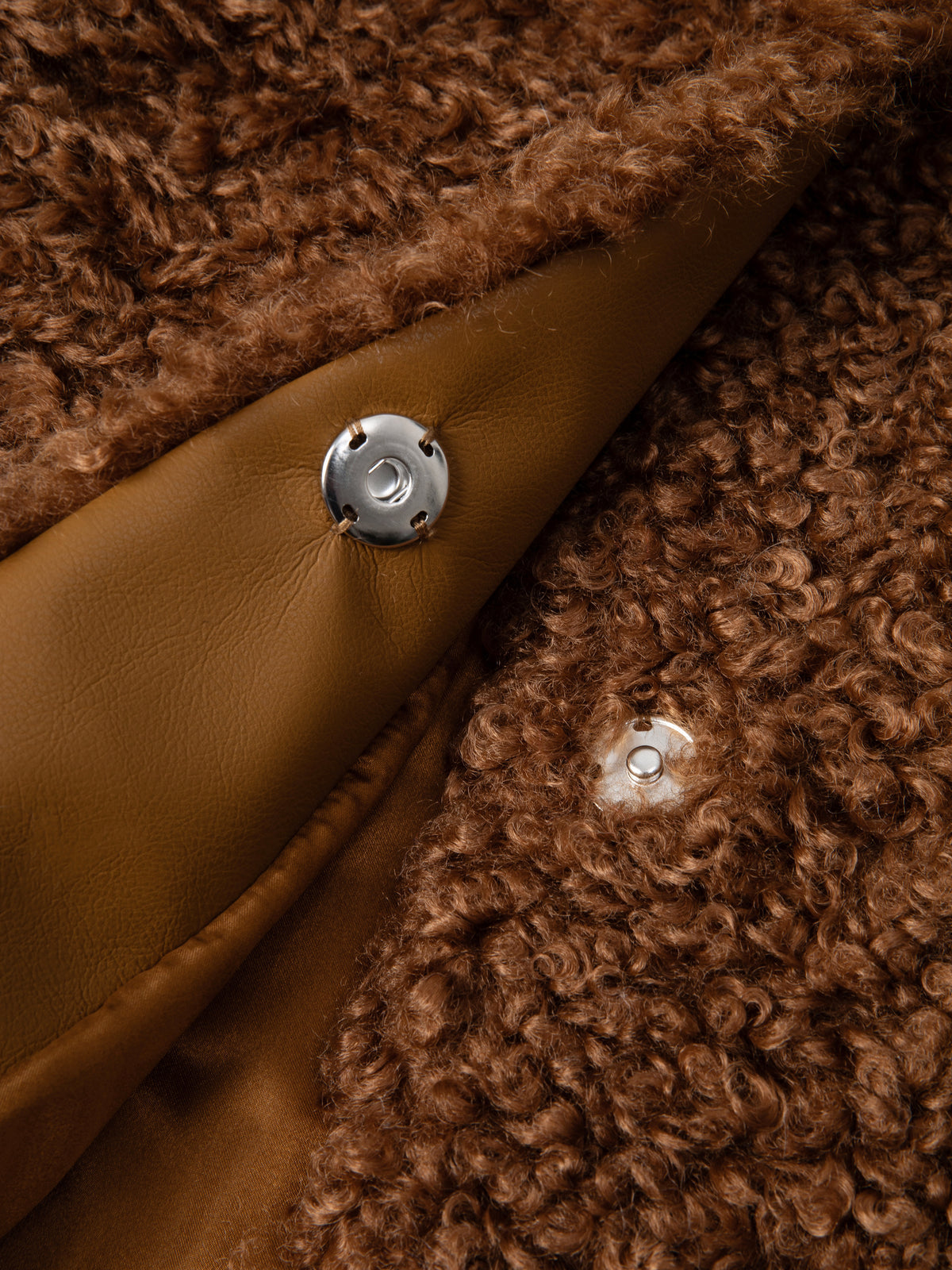 Jakke Arc Brown Faux Borg Coat