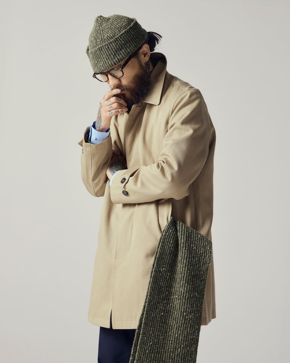 Uskees #3048 Beige Car Coat