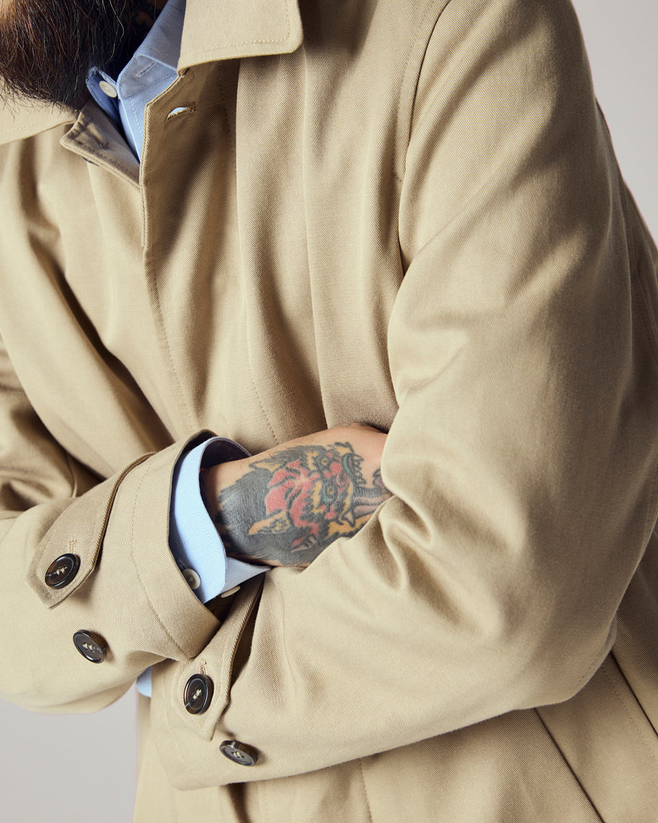 Uskees #3048 Beige Car Coat