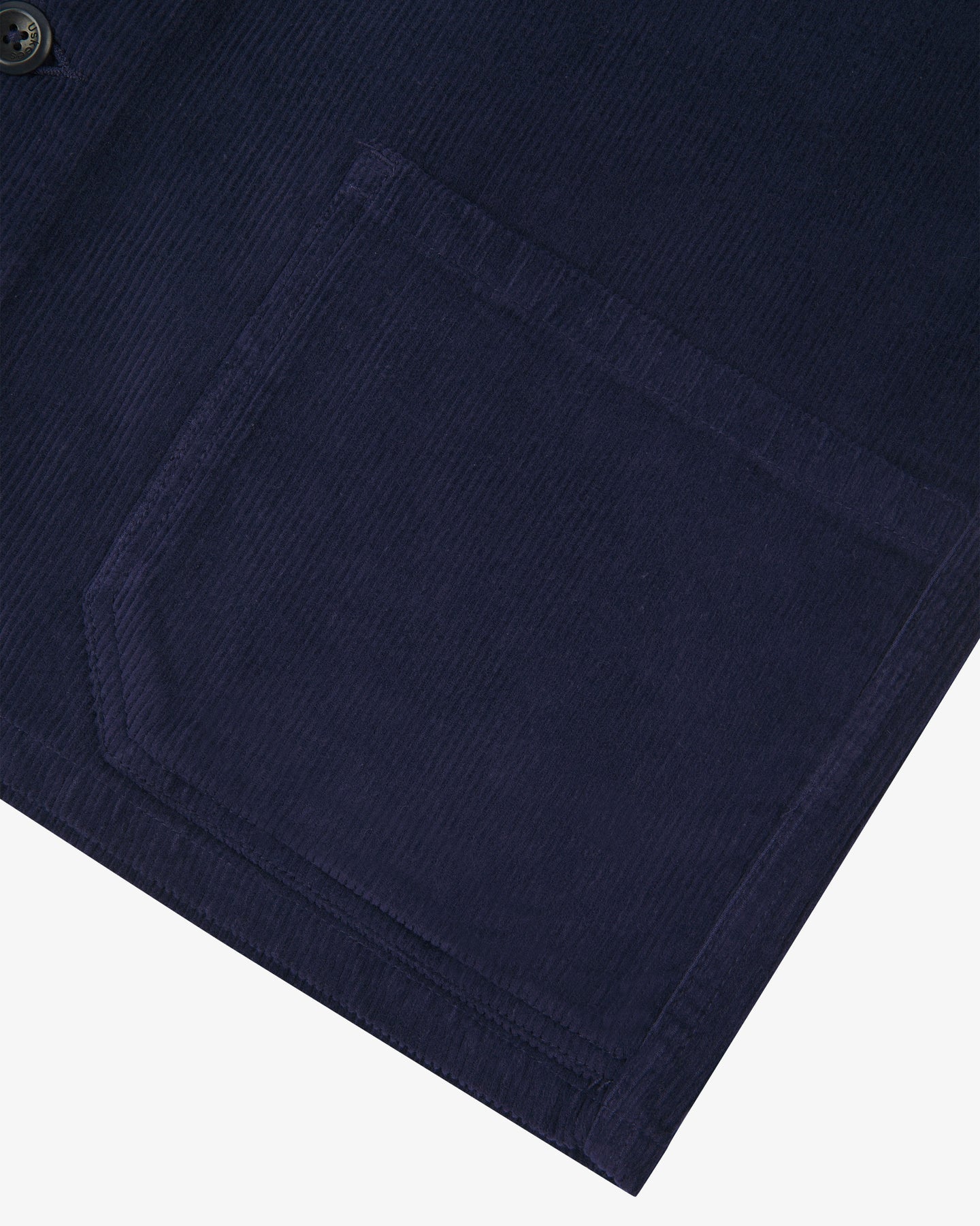 Uskees #3001 Deep Indigo Cord Overshirt