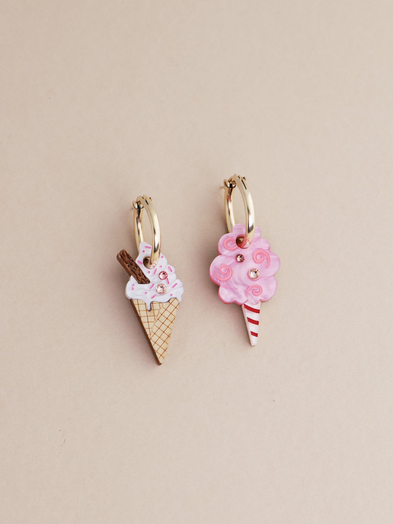 Wolf & Moon Beach Cone Hoop Earrings