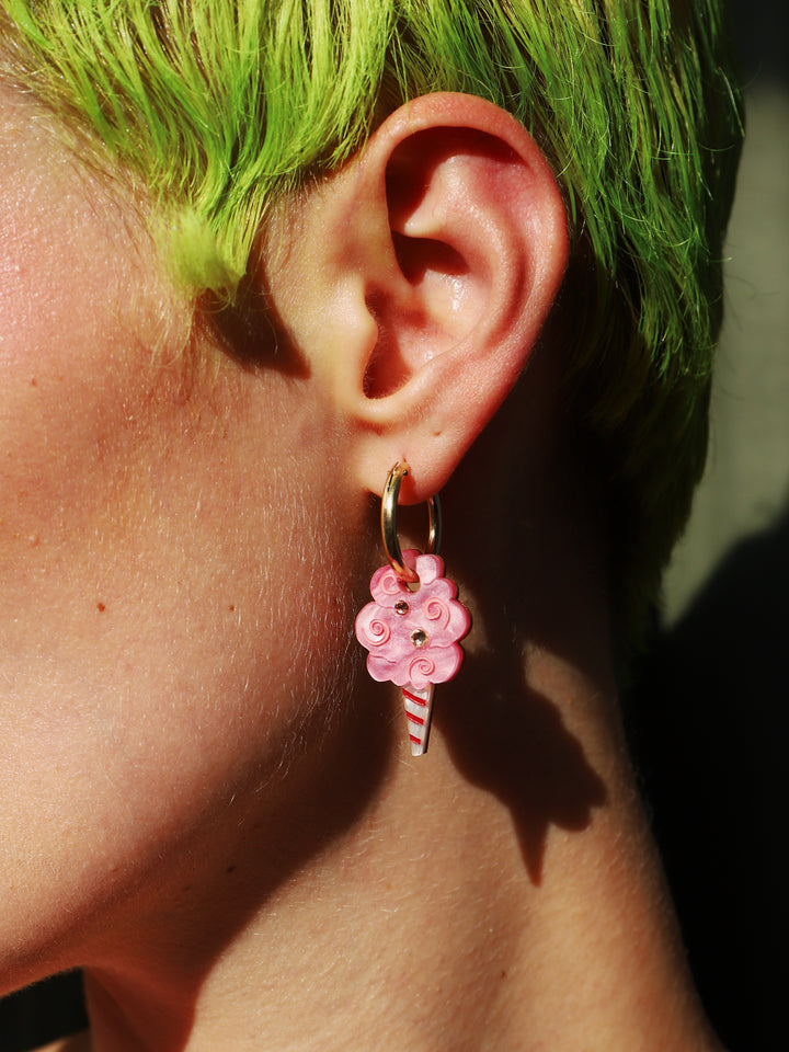 Wolf & Moon Beach Cone Hoop Earrings