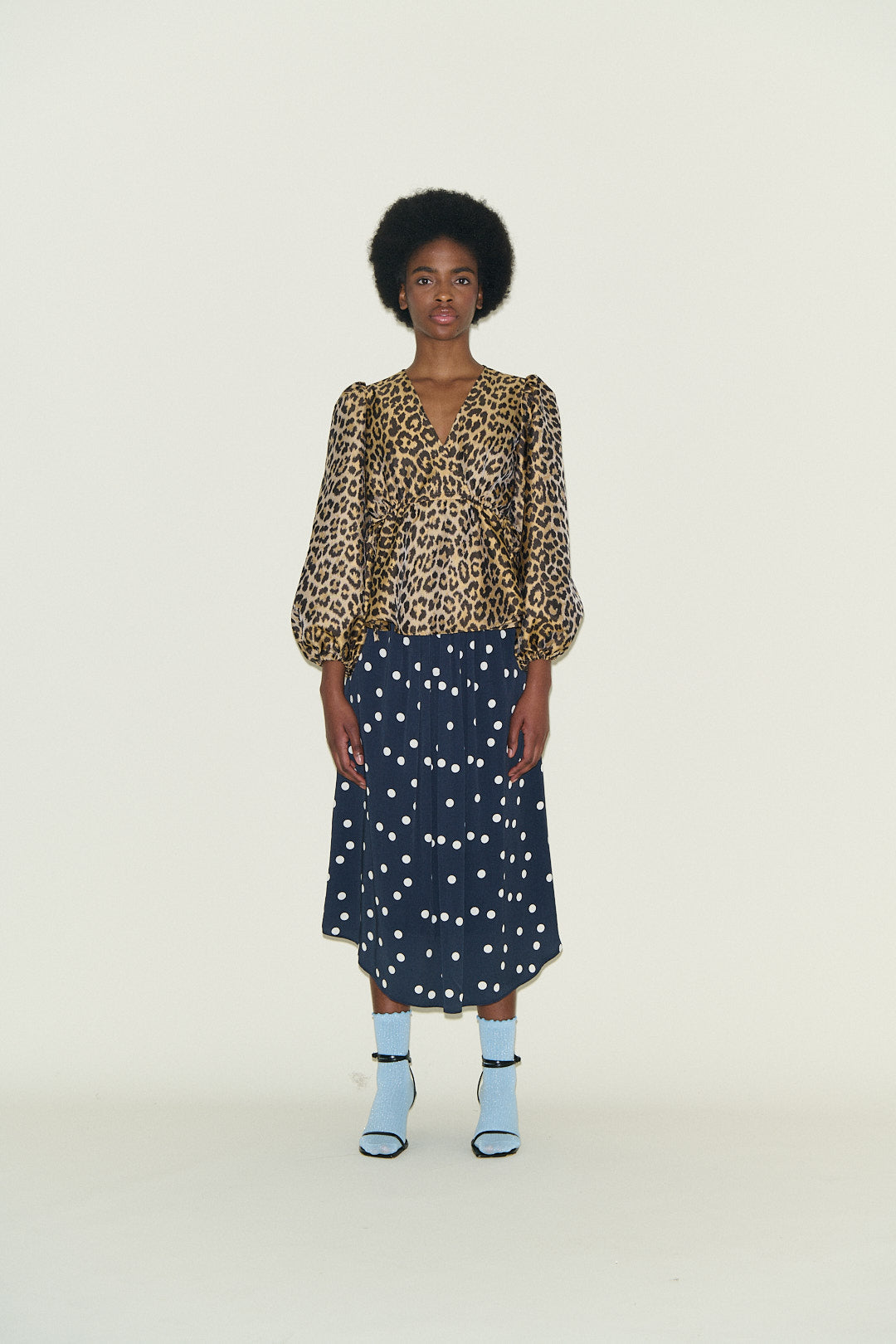 Samdi Bella Leopard Jacquard Top