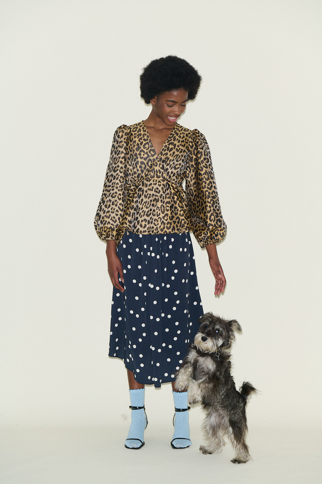 Samdi Bella Leopard Jacquard Top