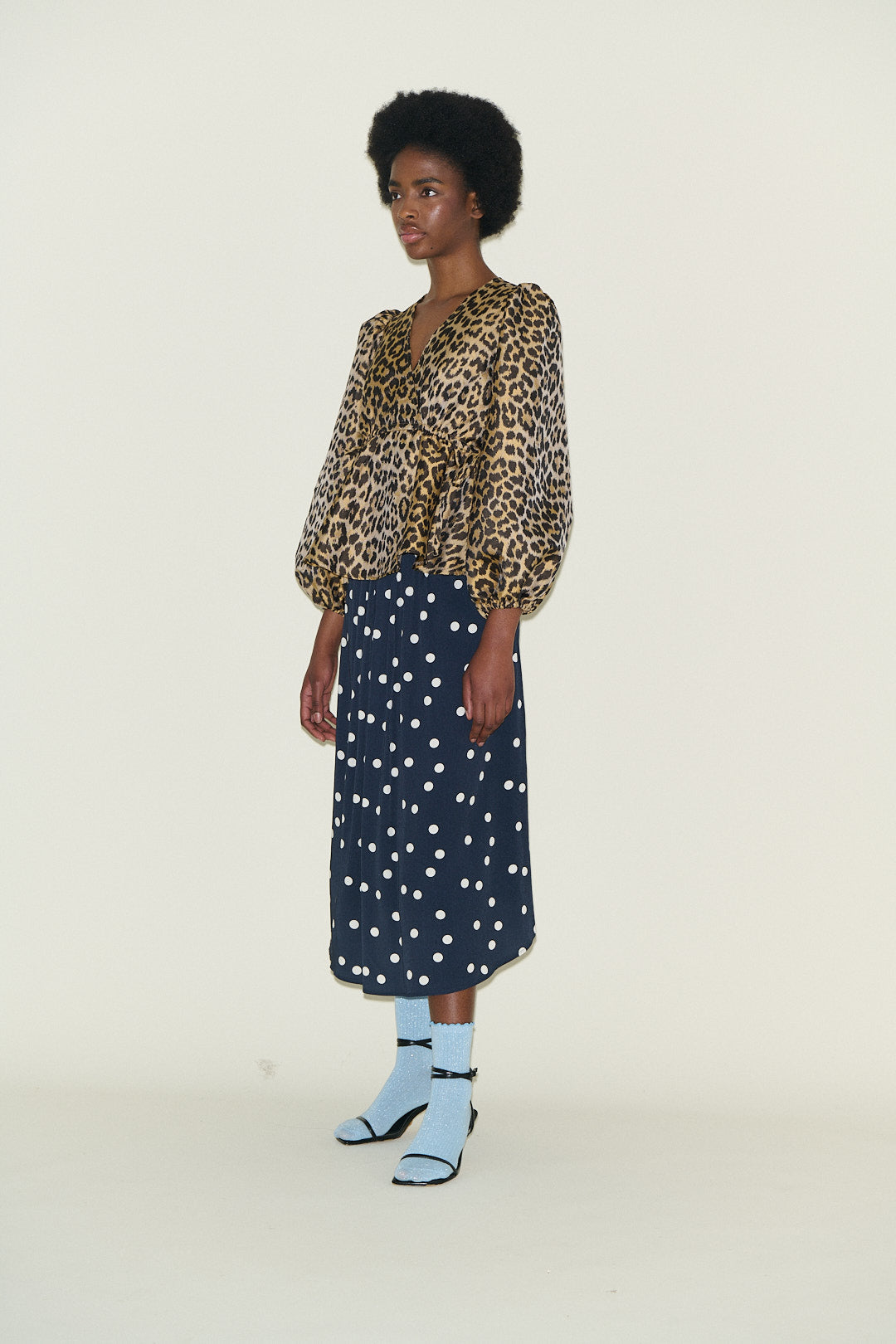 Samdi Bella Leopard Jacquard Top