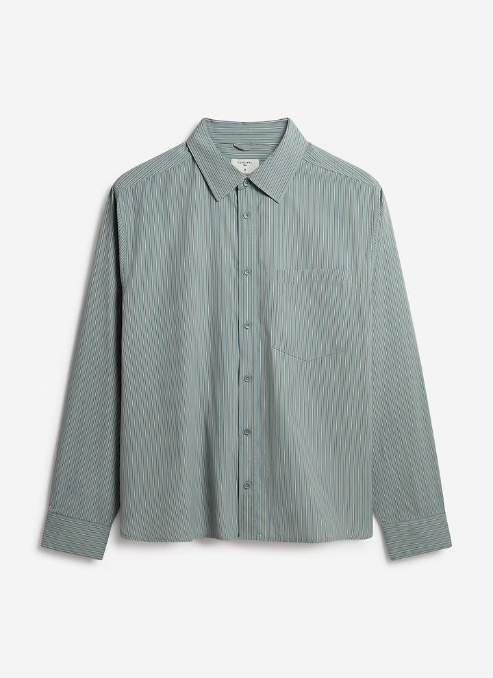 Percival Clancy Blue Stripe Shirt