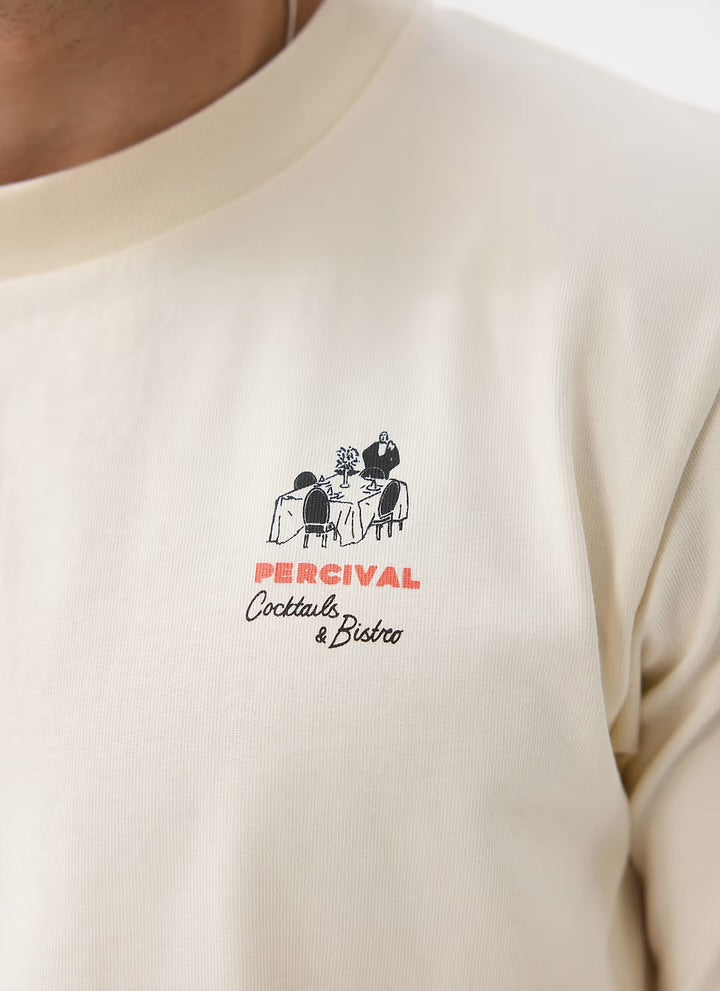 Percival Bistro Ecru T-shirt