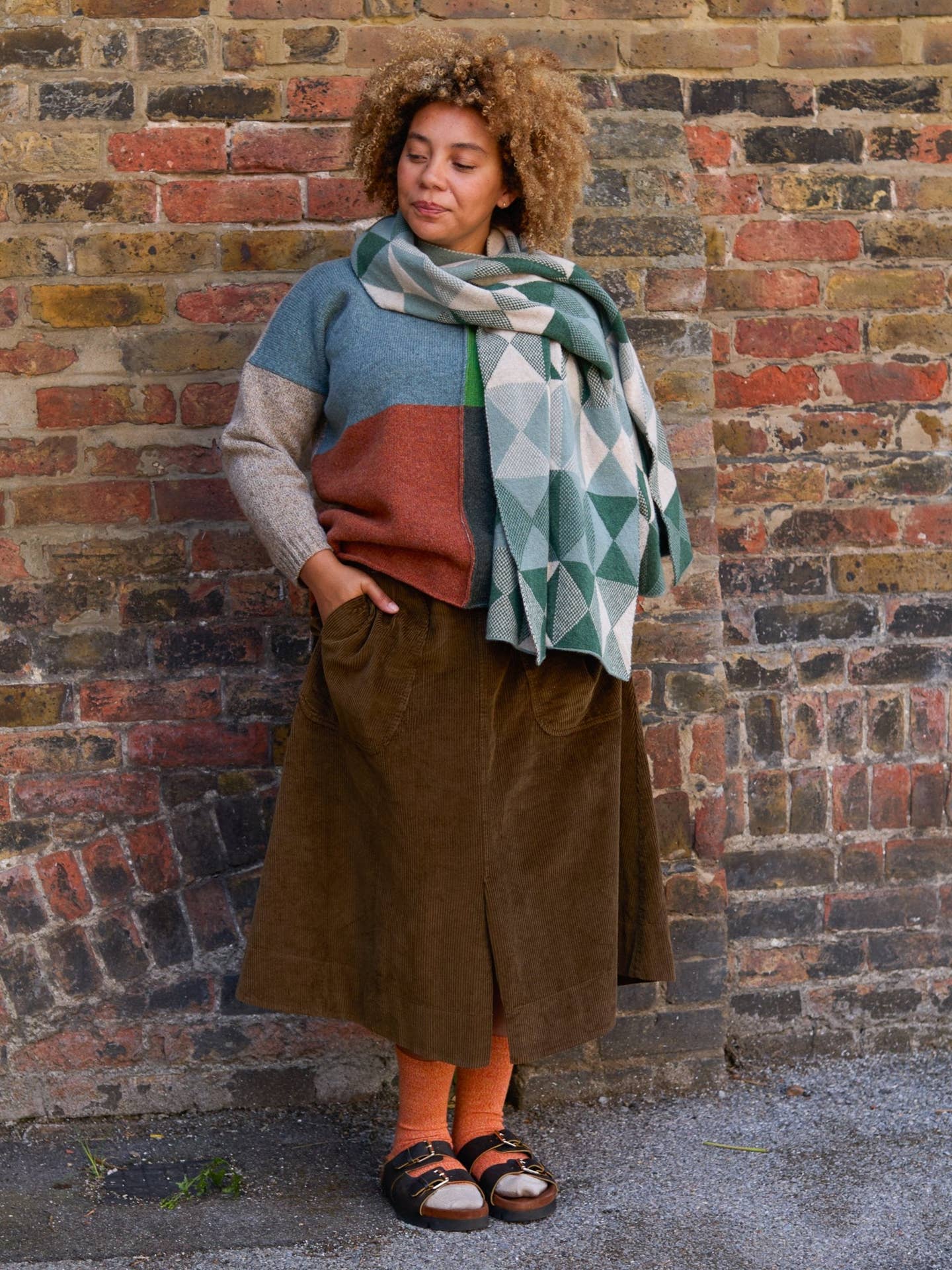 Rove Knitwear Tangerine Fine Merino Wool Socks